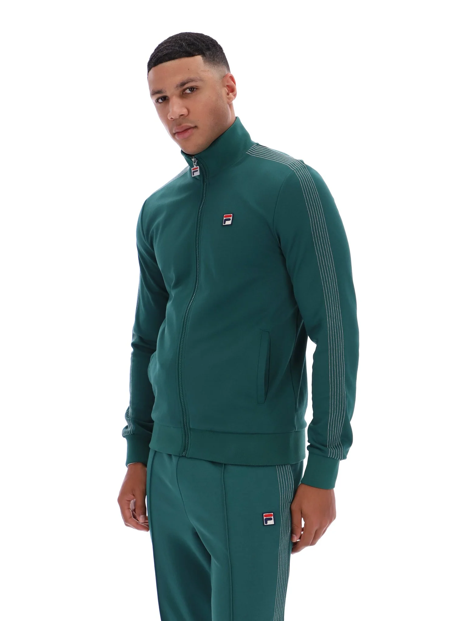 Rain Forest Keith Contrast Stitch Track Top - Image 2
