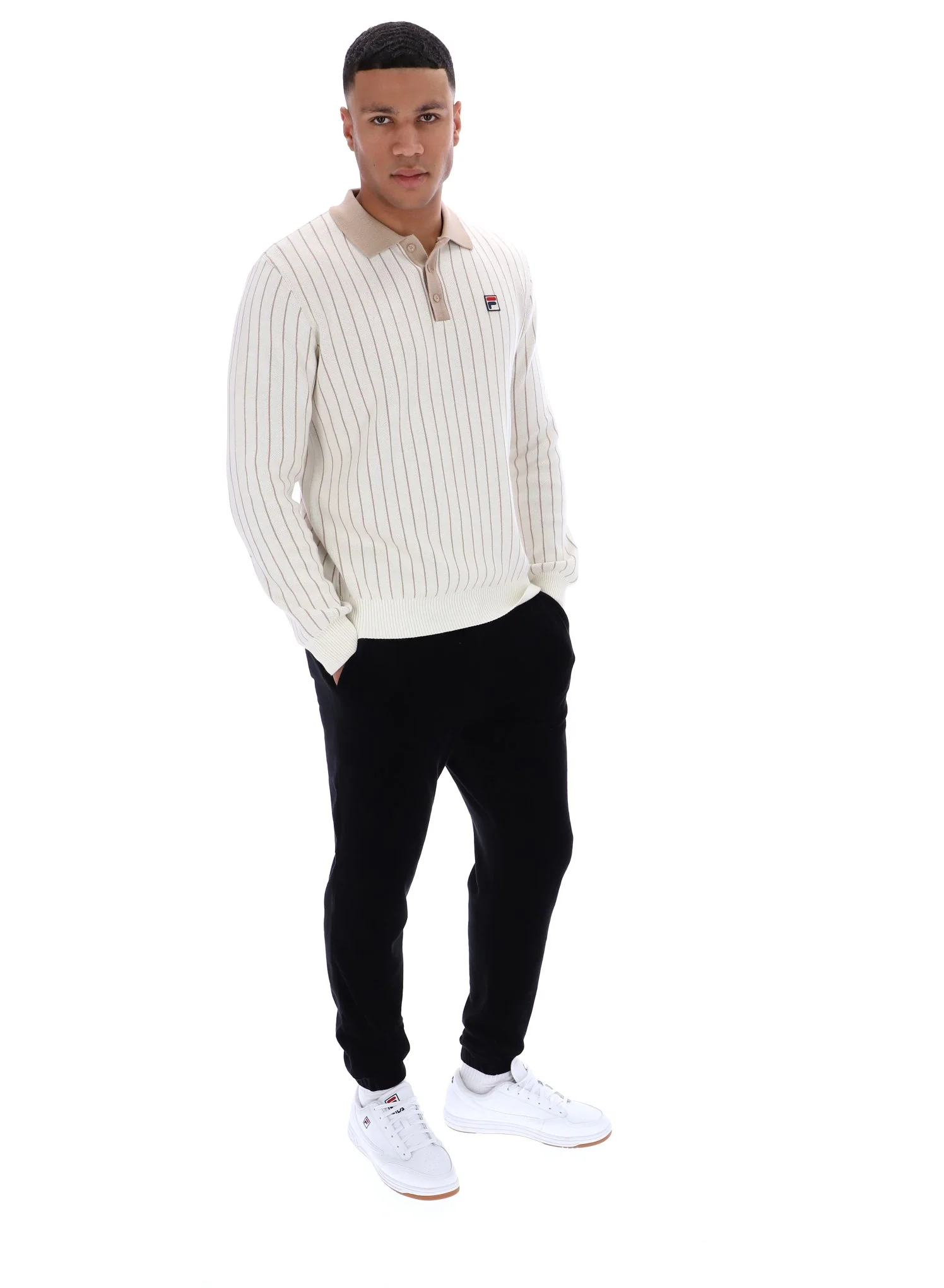 Gardenia Kobe Striped Knit Polo - Image 4