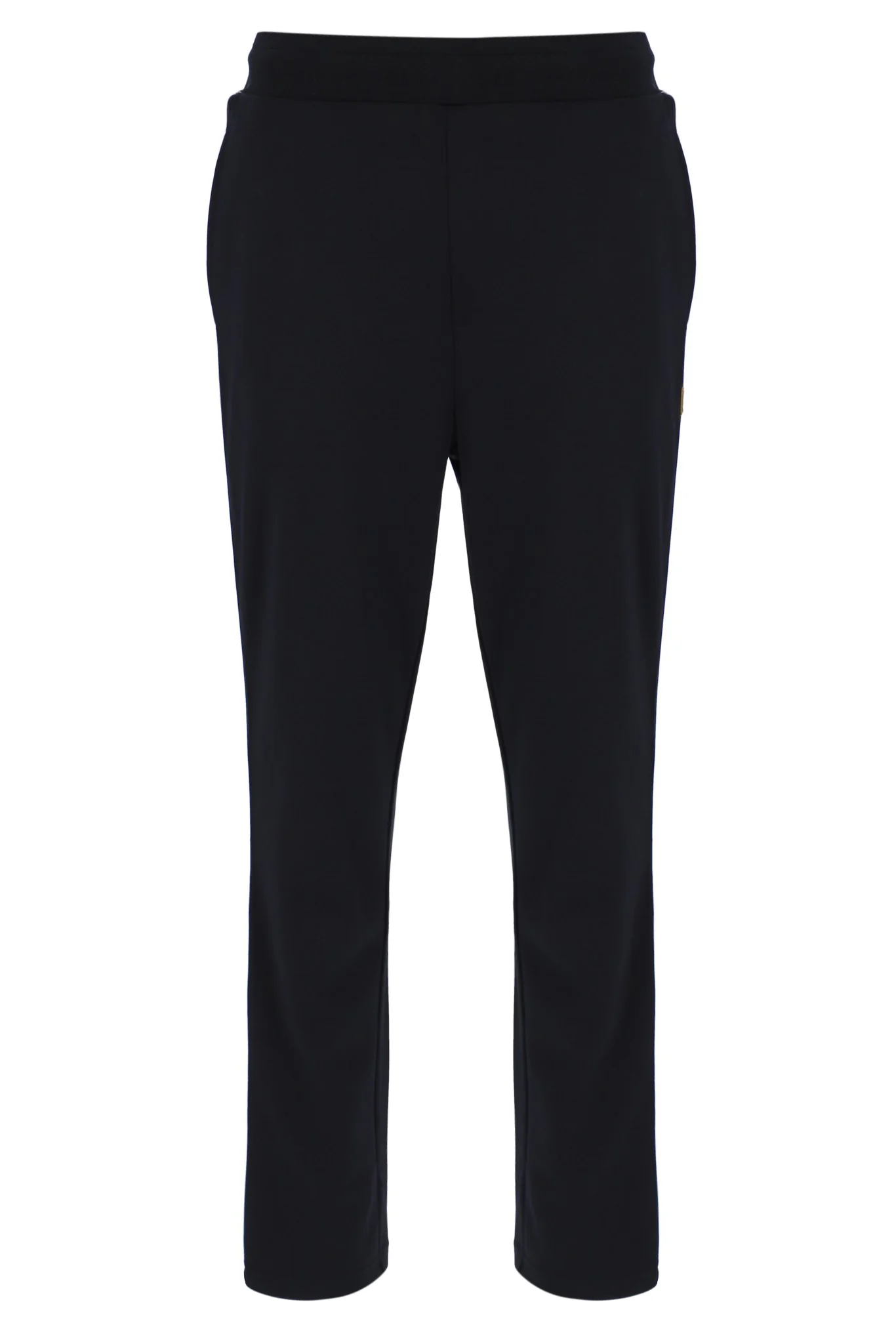 Black Layton Straight Leg Pants with Tape Detail - Image 7
