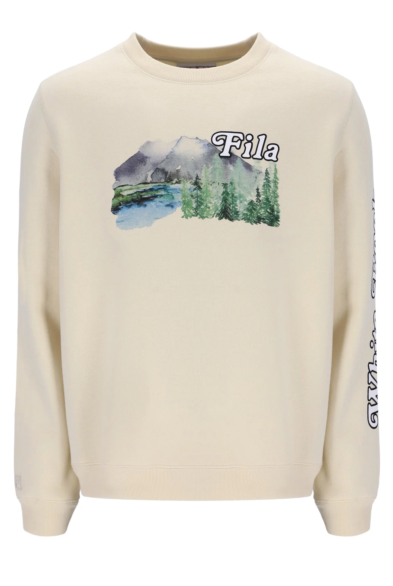White Len Graphic Crew Sweatshirt - Image 2
