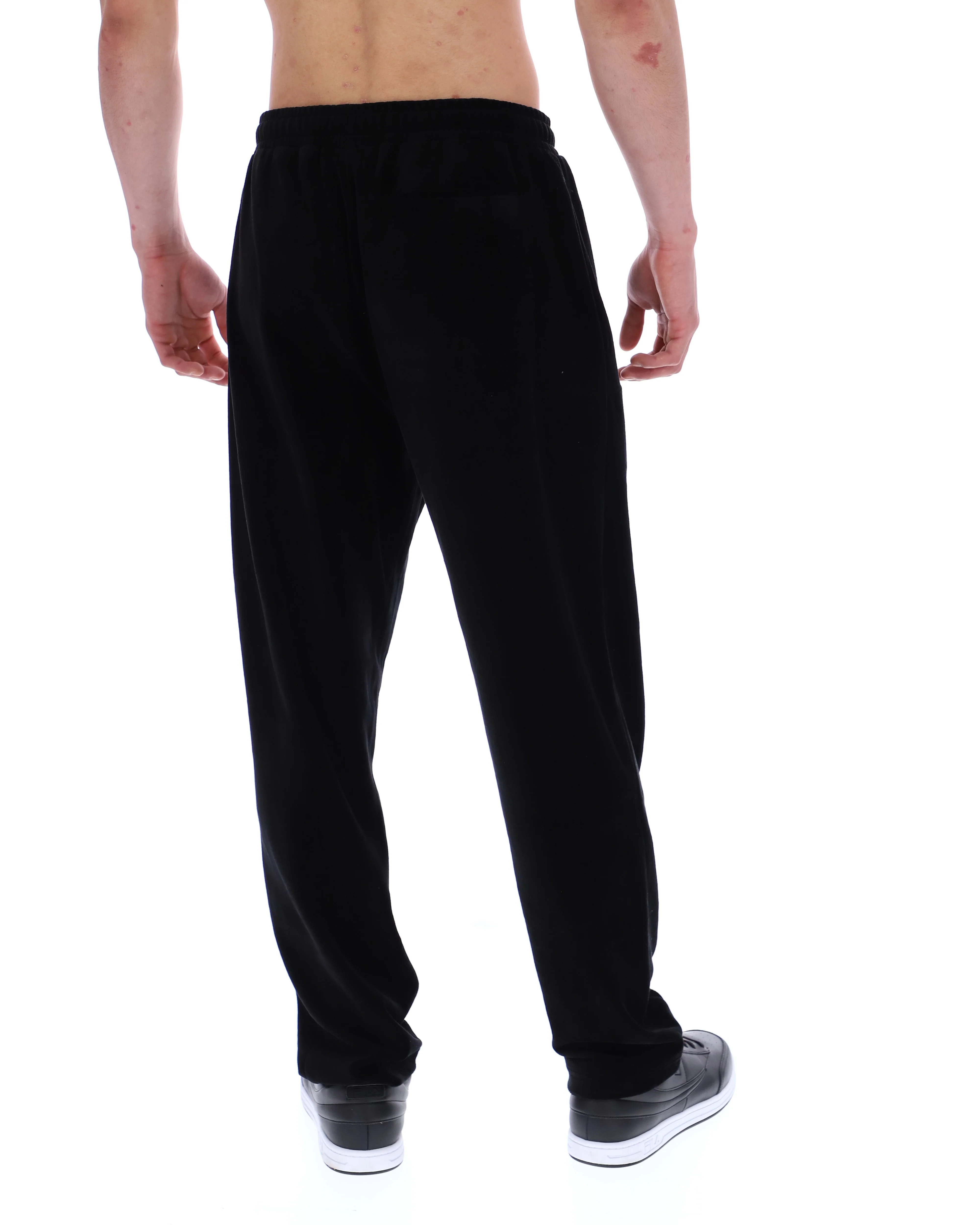 Black Lorrie Velour Track Pant - Image 5