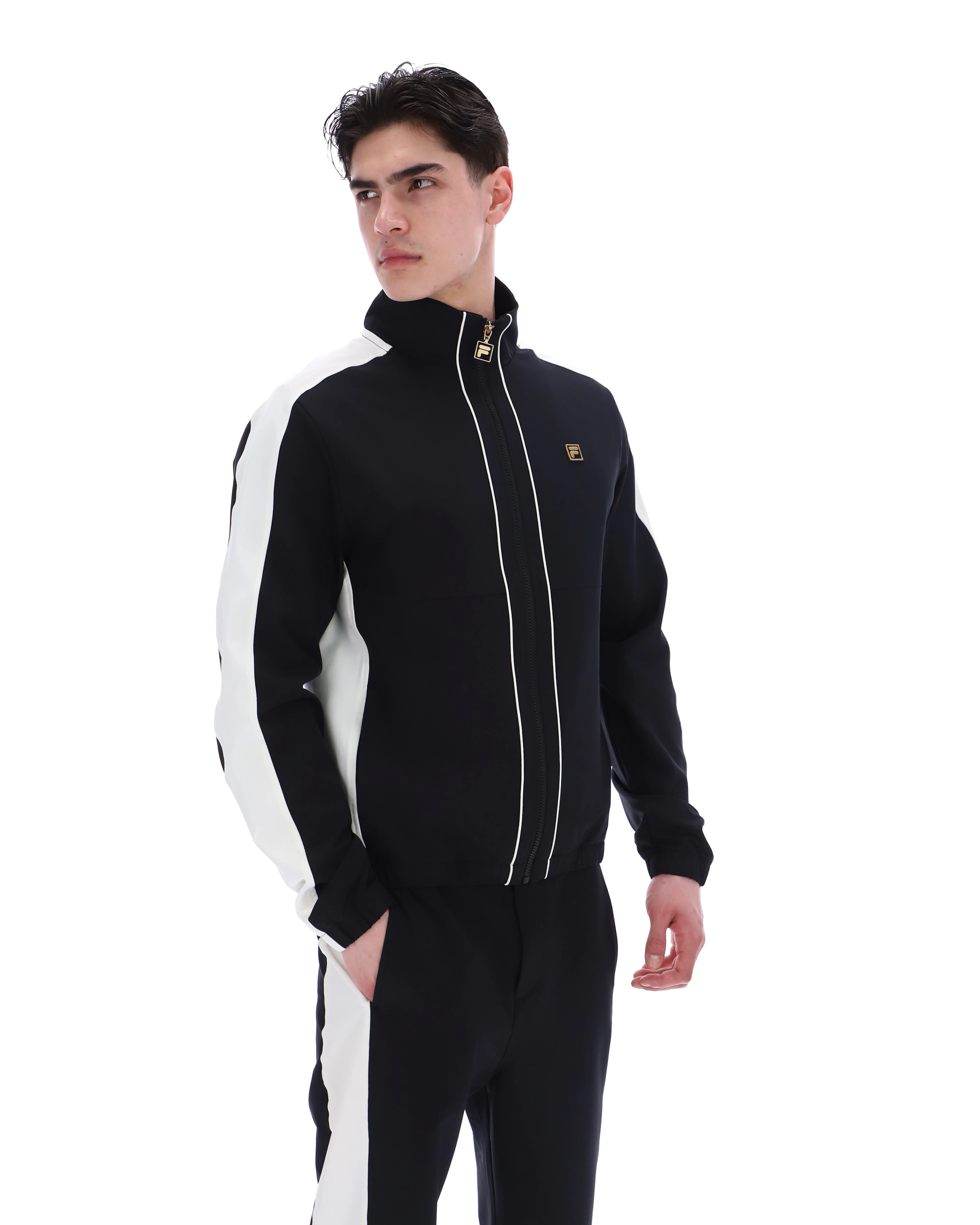 Black Lugo Tennis-Inspired Jacket - Image 7