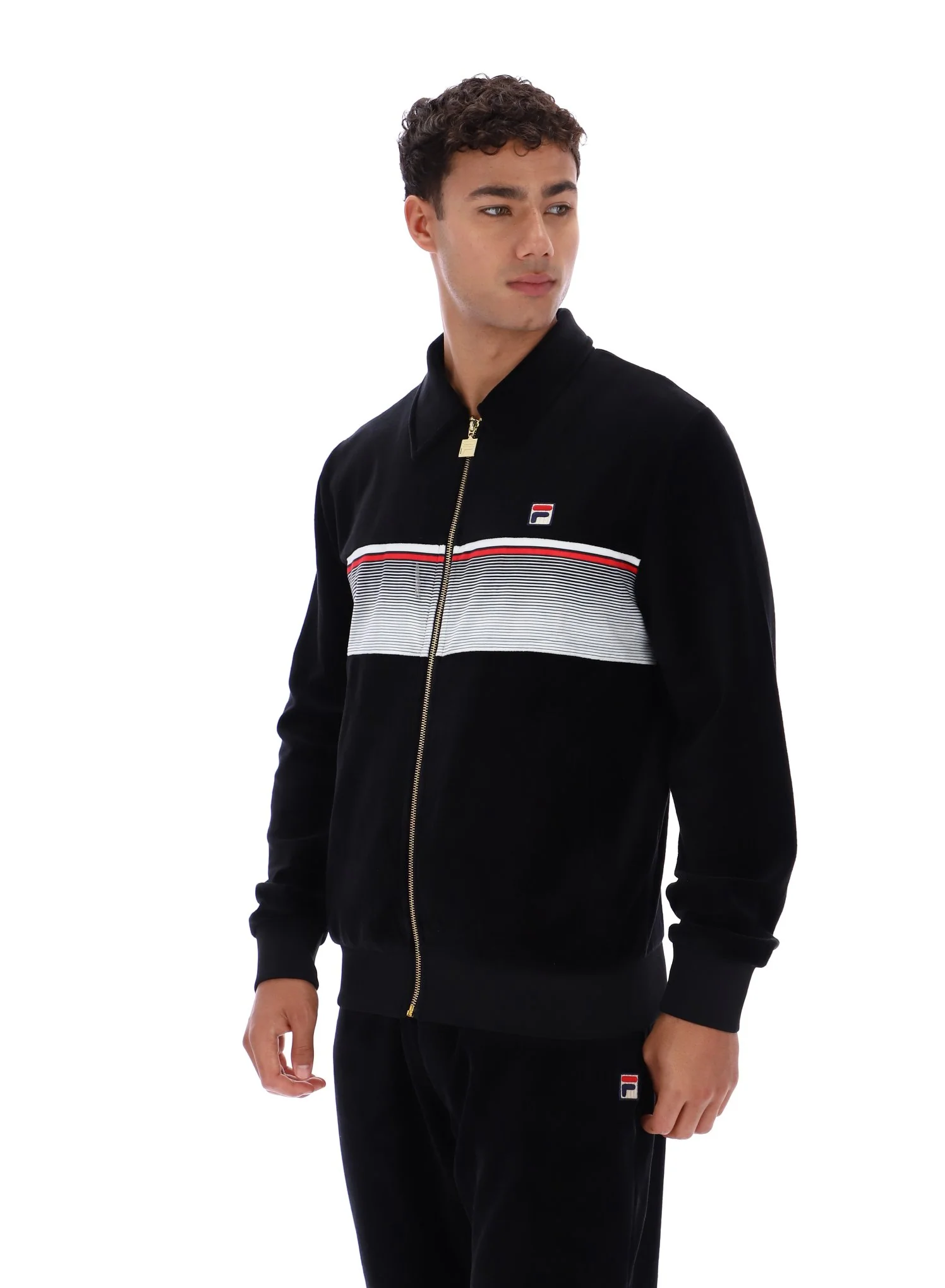 Black Malakai Striped Track Top - Image 2