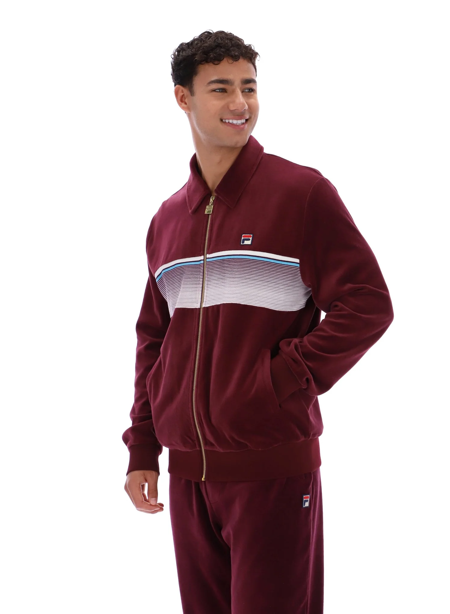Fig Malakai Striped Track Top - Image 2
