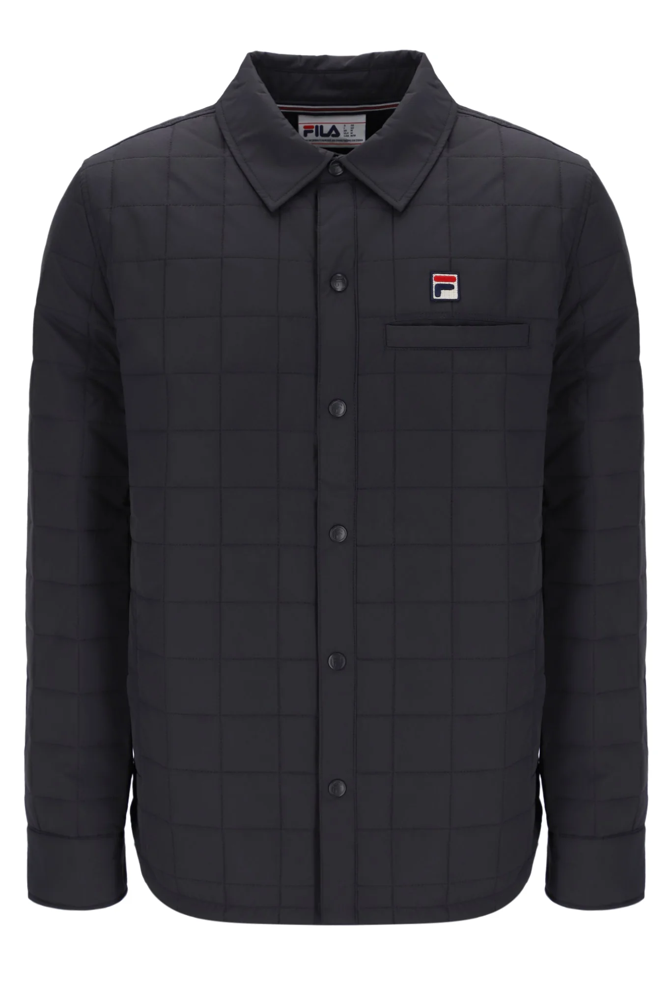 Charcoal Malcolm Lightly Padded Quilted Over Shirt - Image 7