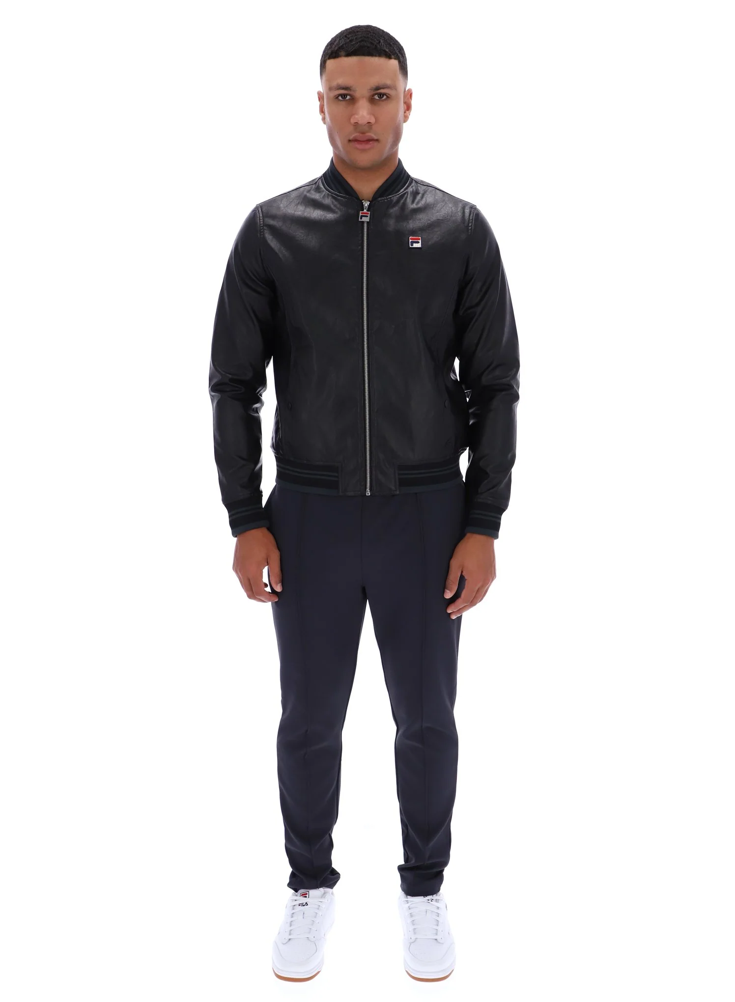 Black Malyk Archive Influence Faux Leather Jacket - Image 3