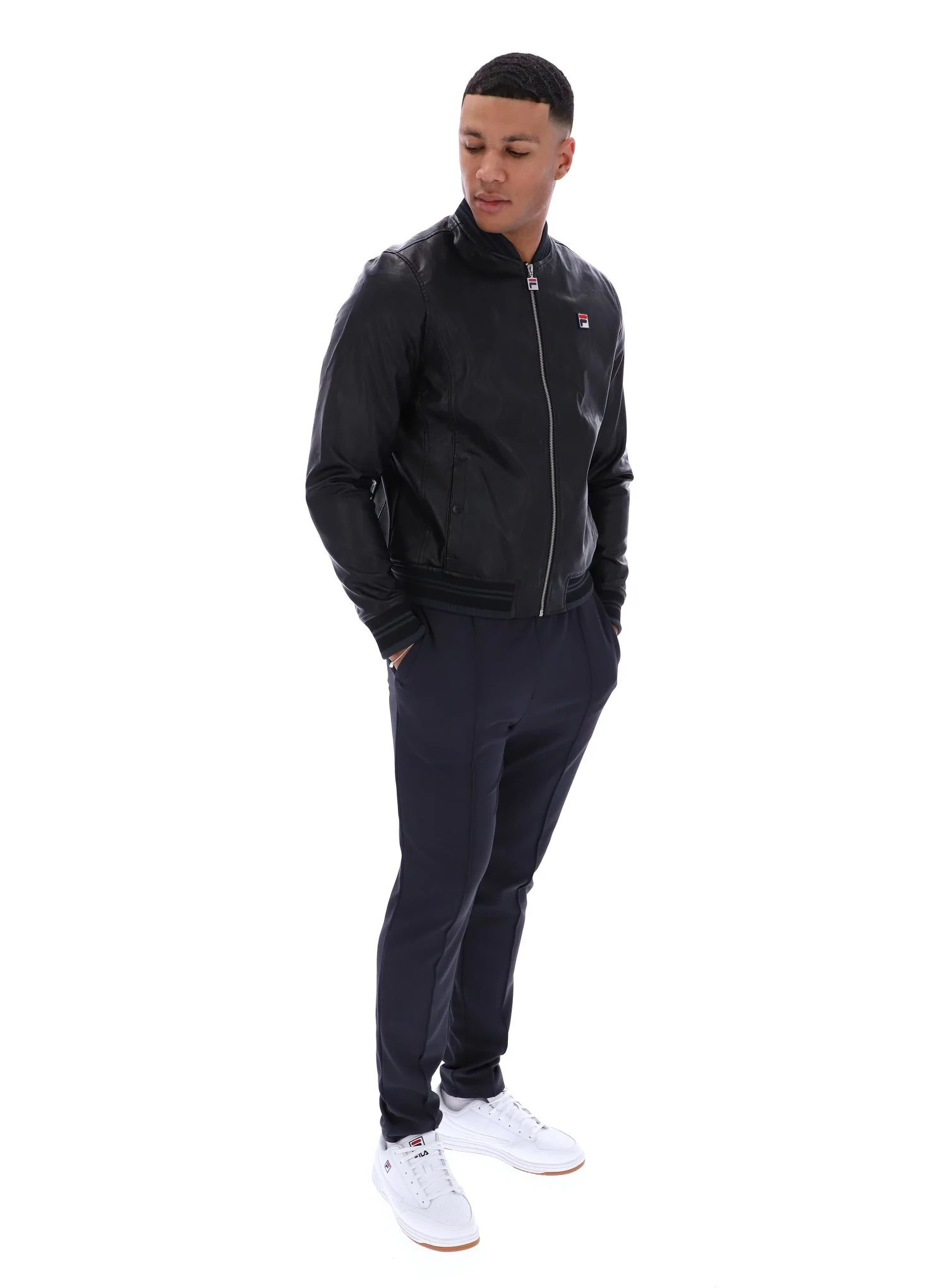 Black Malyk Archive Influence Faux Leather Jacket - Image 5