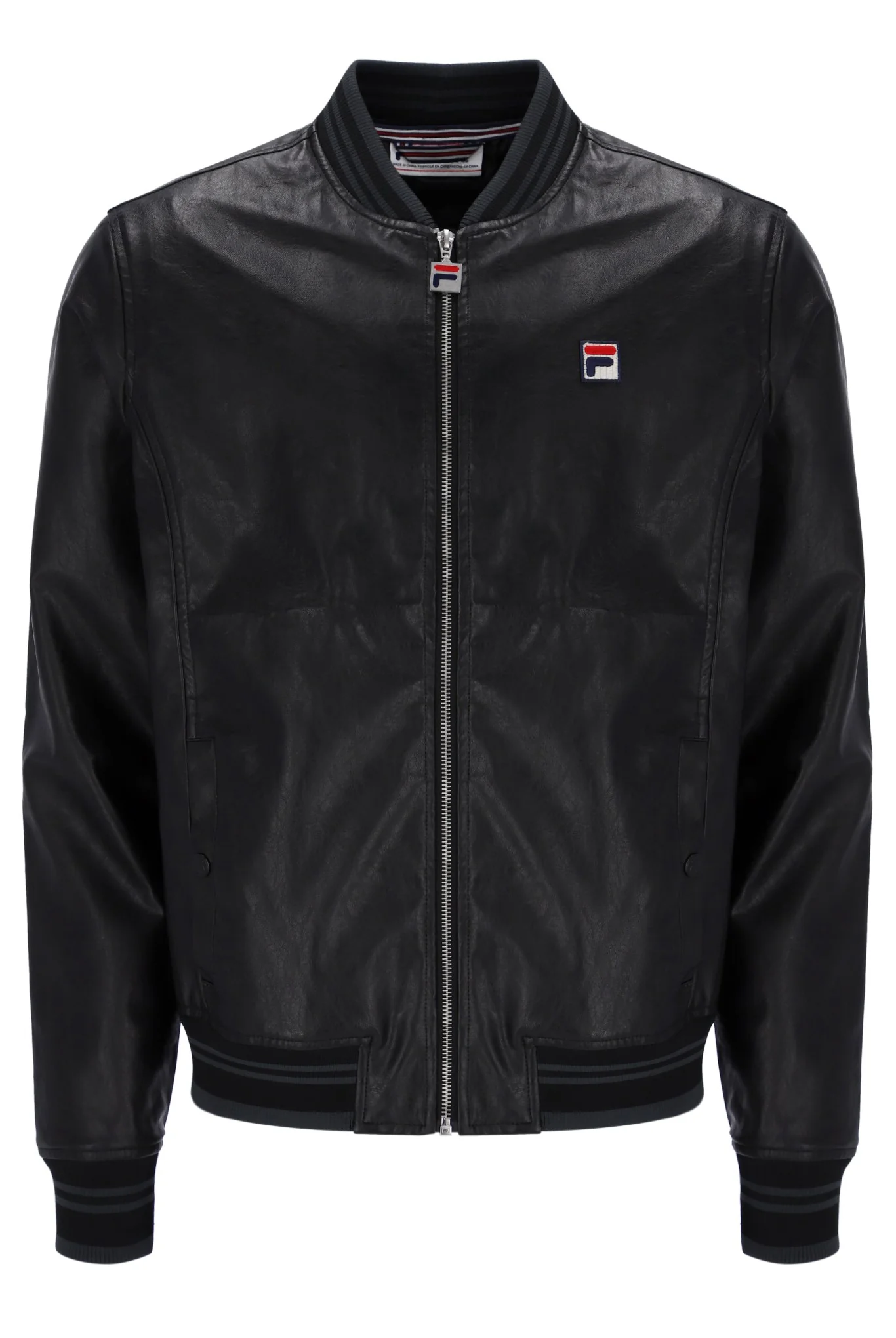 Black Malyk Archive Influence Faux Leather Jacket - Image 8