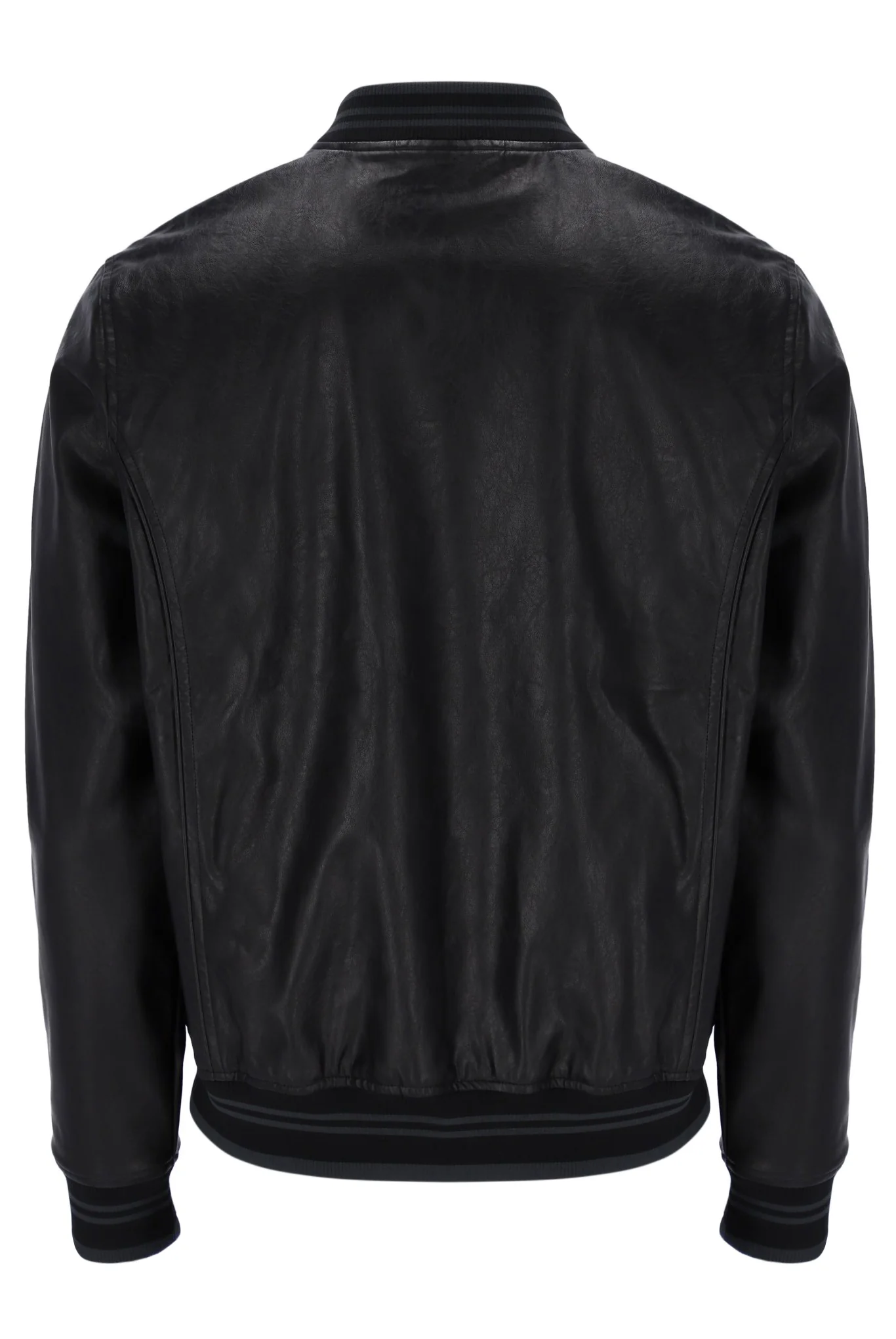 Black Malyk Archive Influence Faux Leather Jacket - Image 9