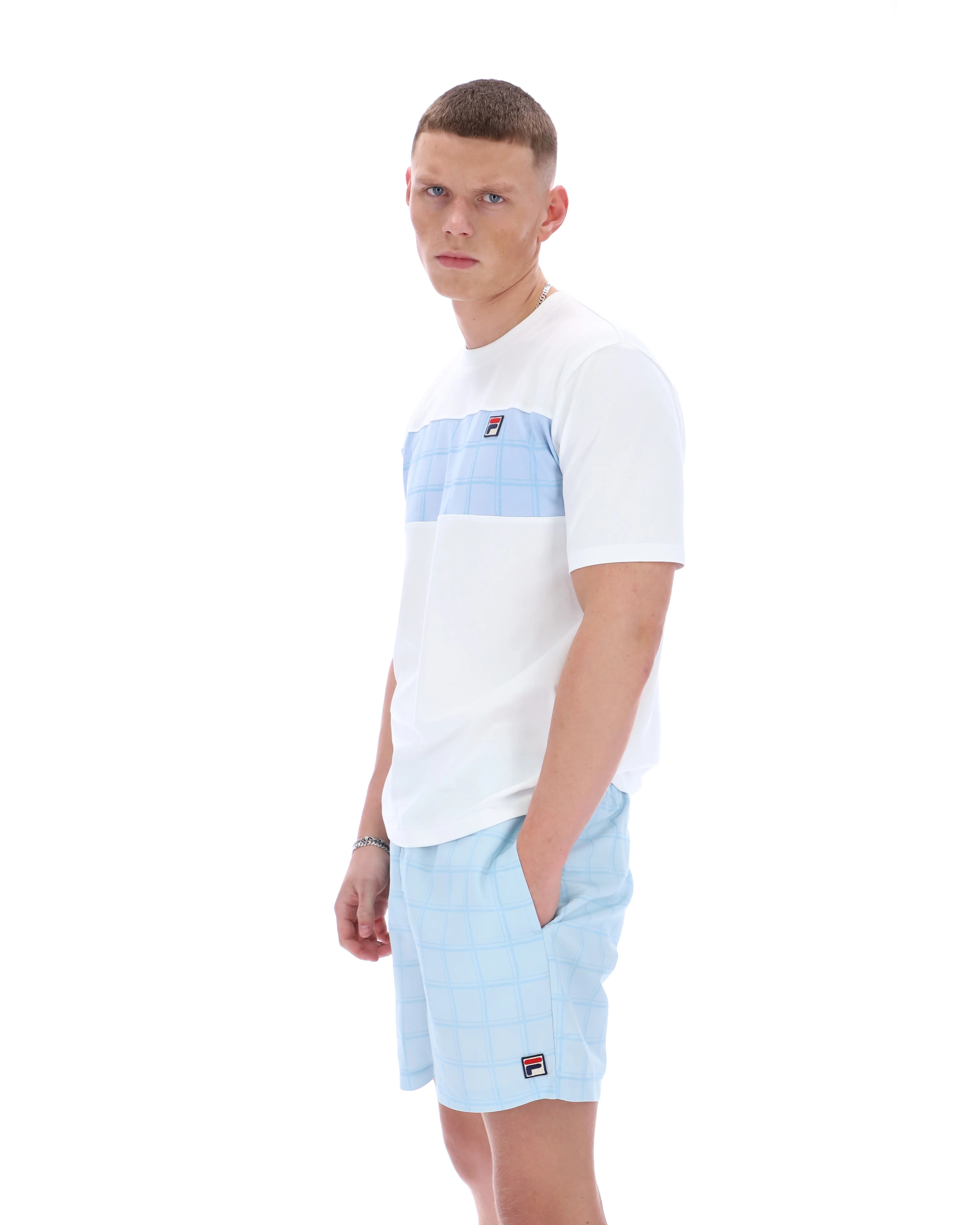 White Mano Cut and Sew Panel Tee - Image 3