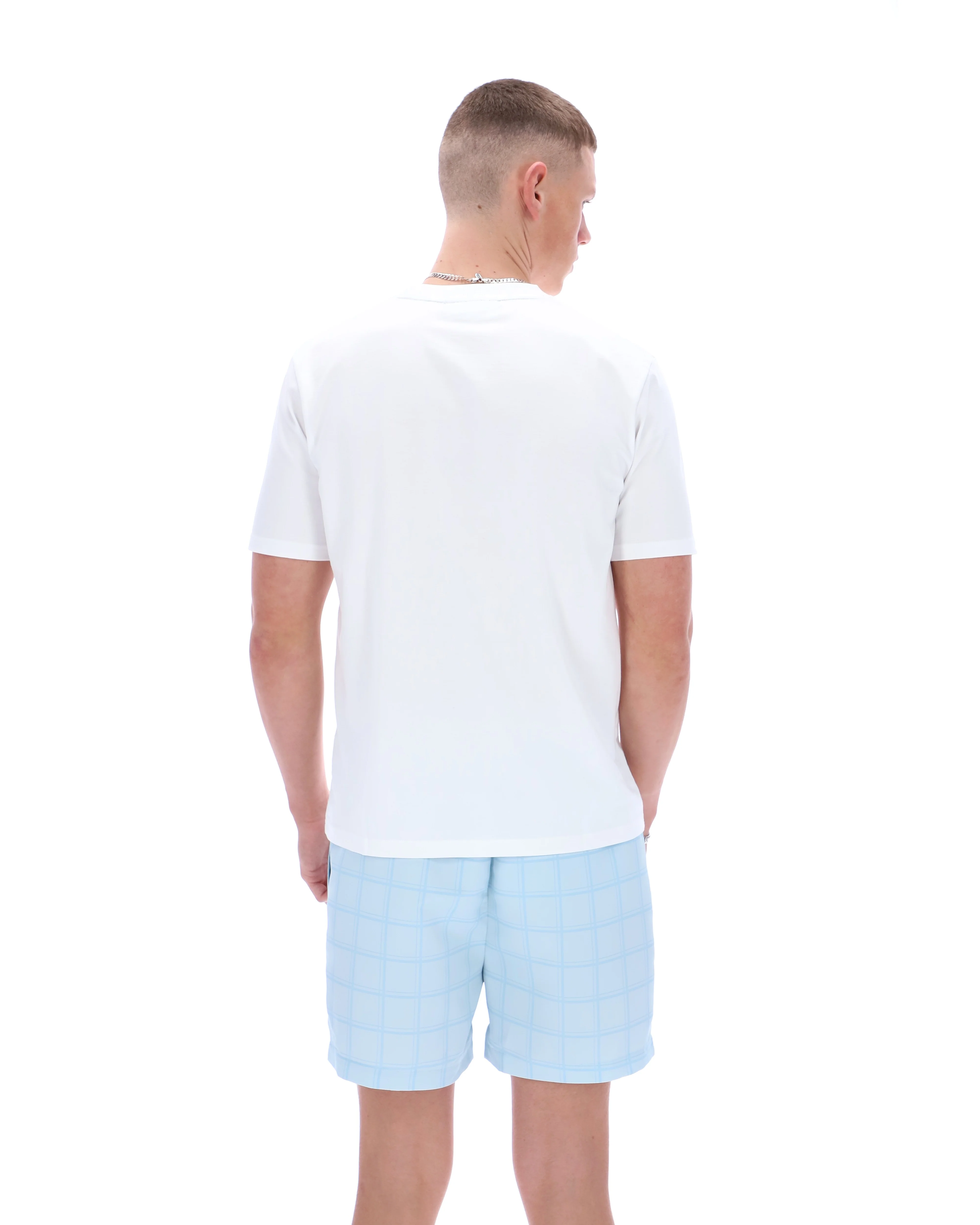 White Mano Cut and Sew Panel Tee - Image 8