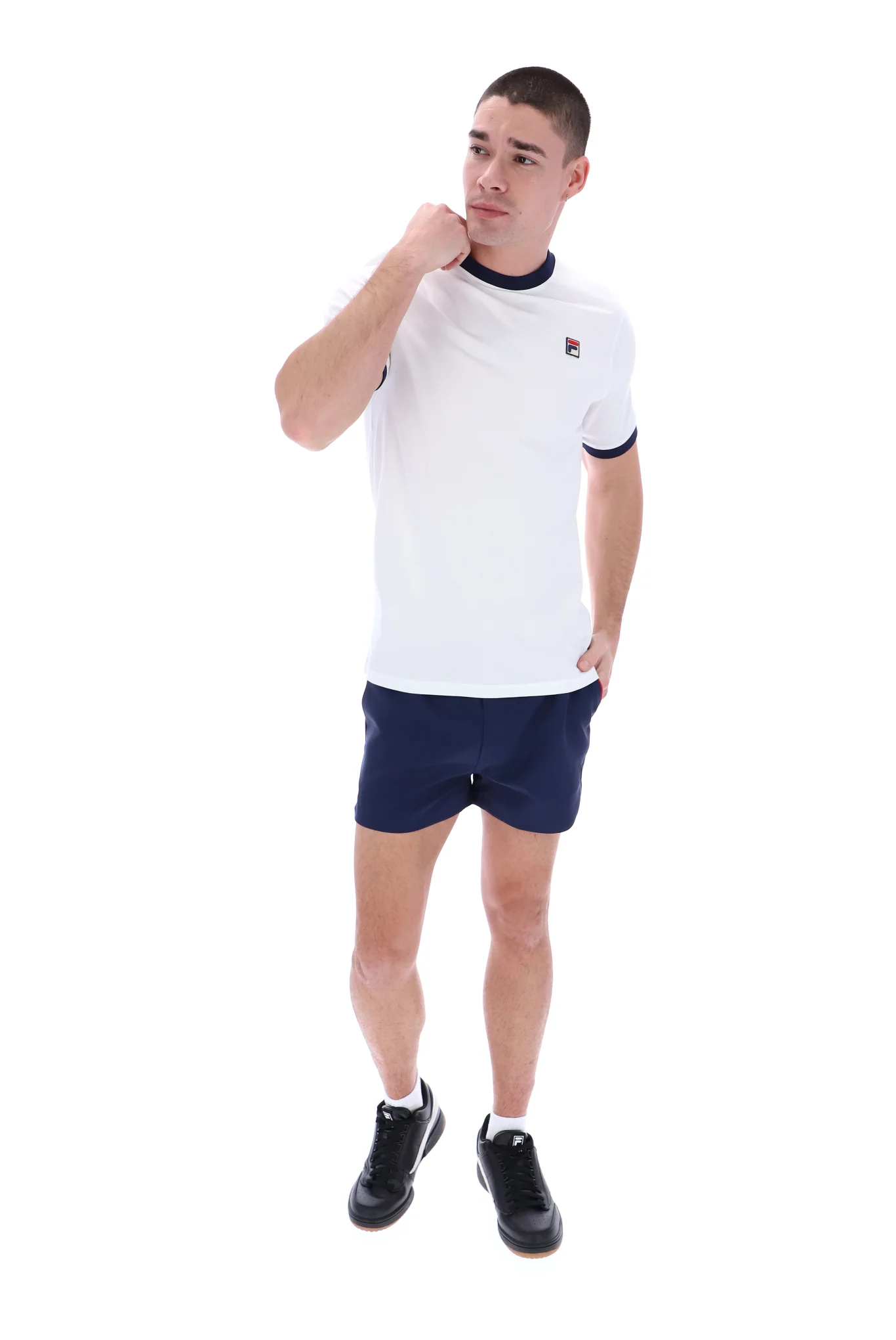 White Marconi Essential Ringer T-Shirt - Image 4
