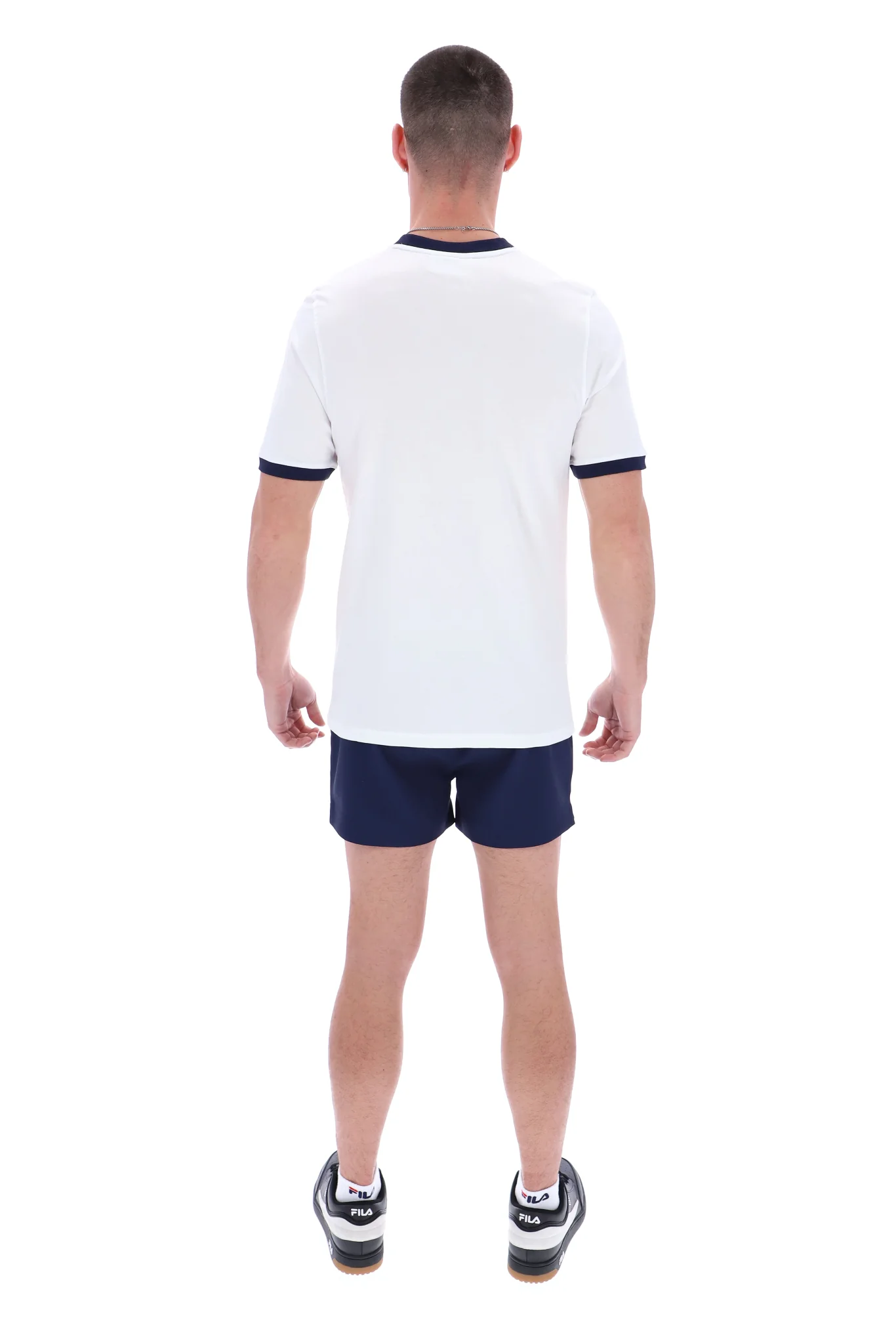 White Marconi Essential Ringer T-Shirt - Image 6