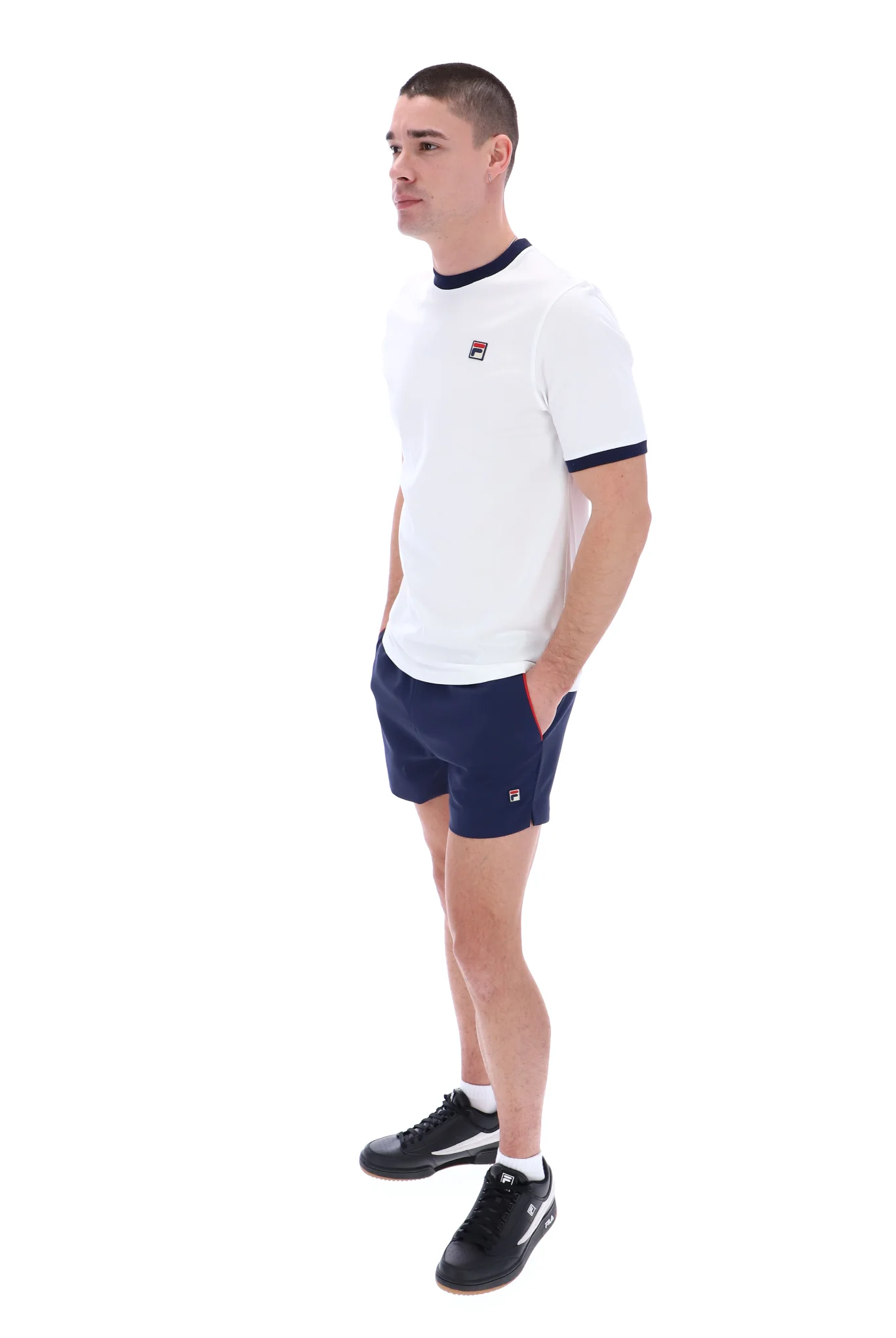 White Marconi Essential Ringer T-Shirt - Image 7
