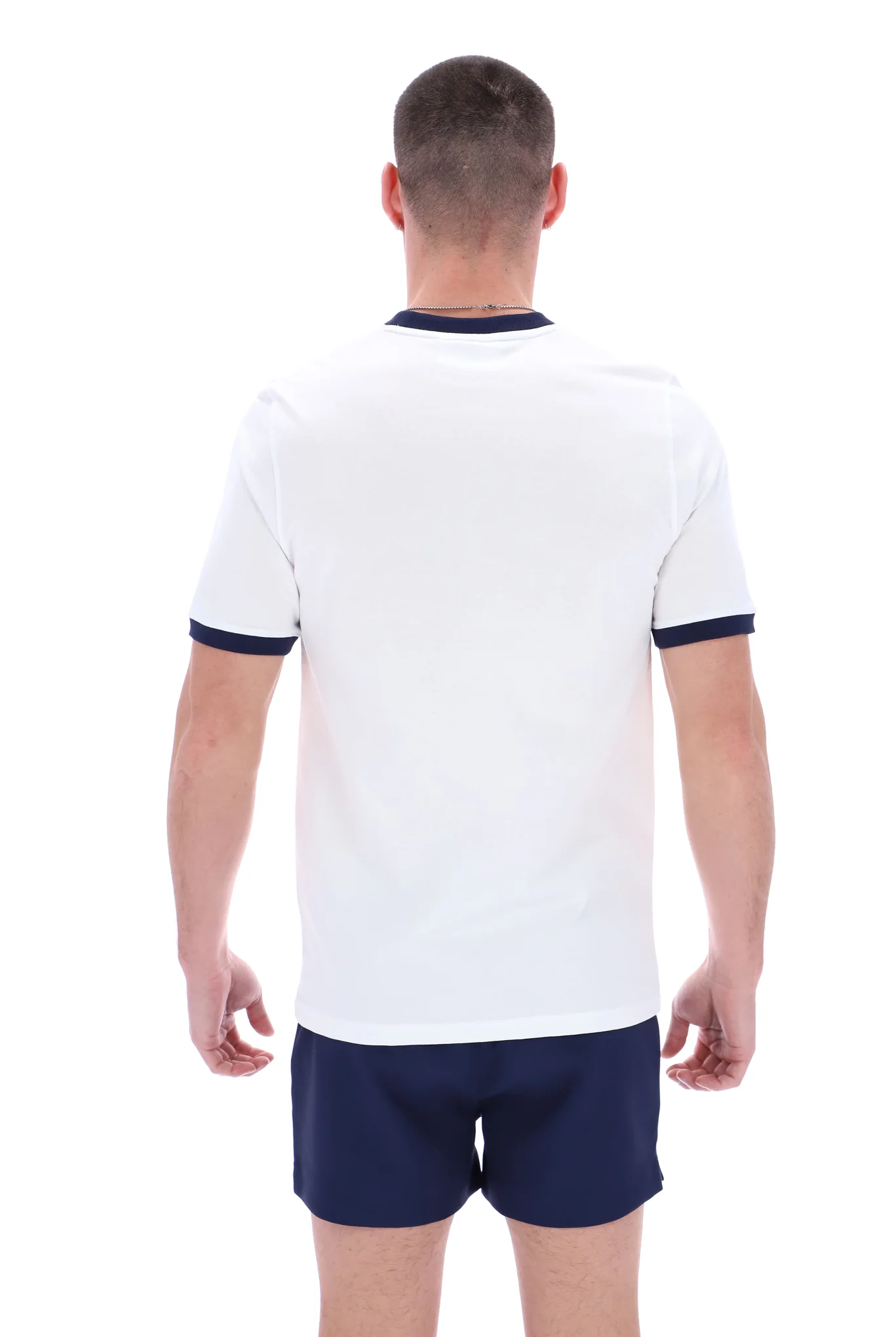 White Marconi Essential Ringer T-Shirt - Image 8