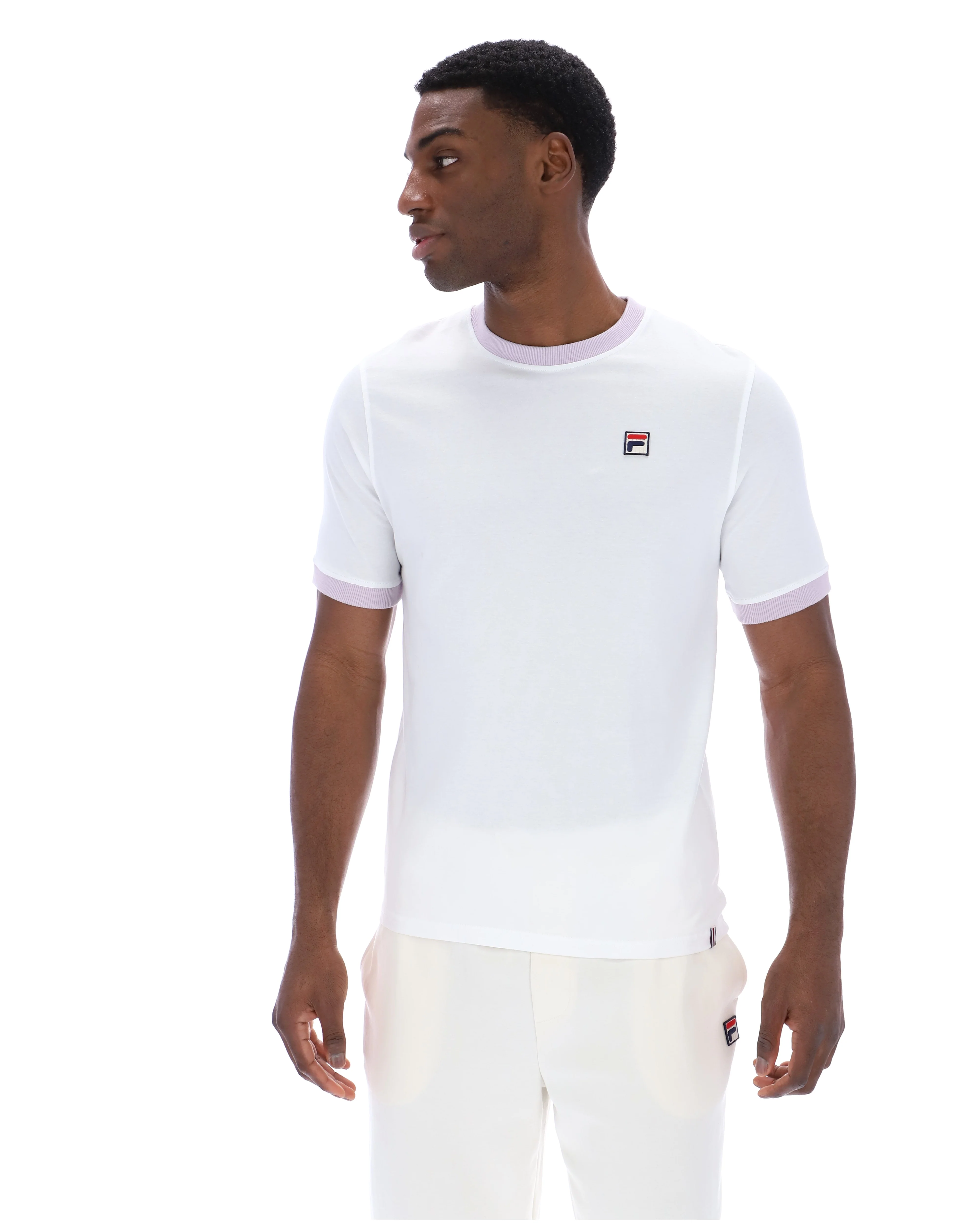 White Marconi Essential Ringer T-Shirt - Image 3