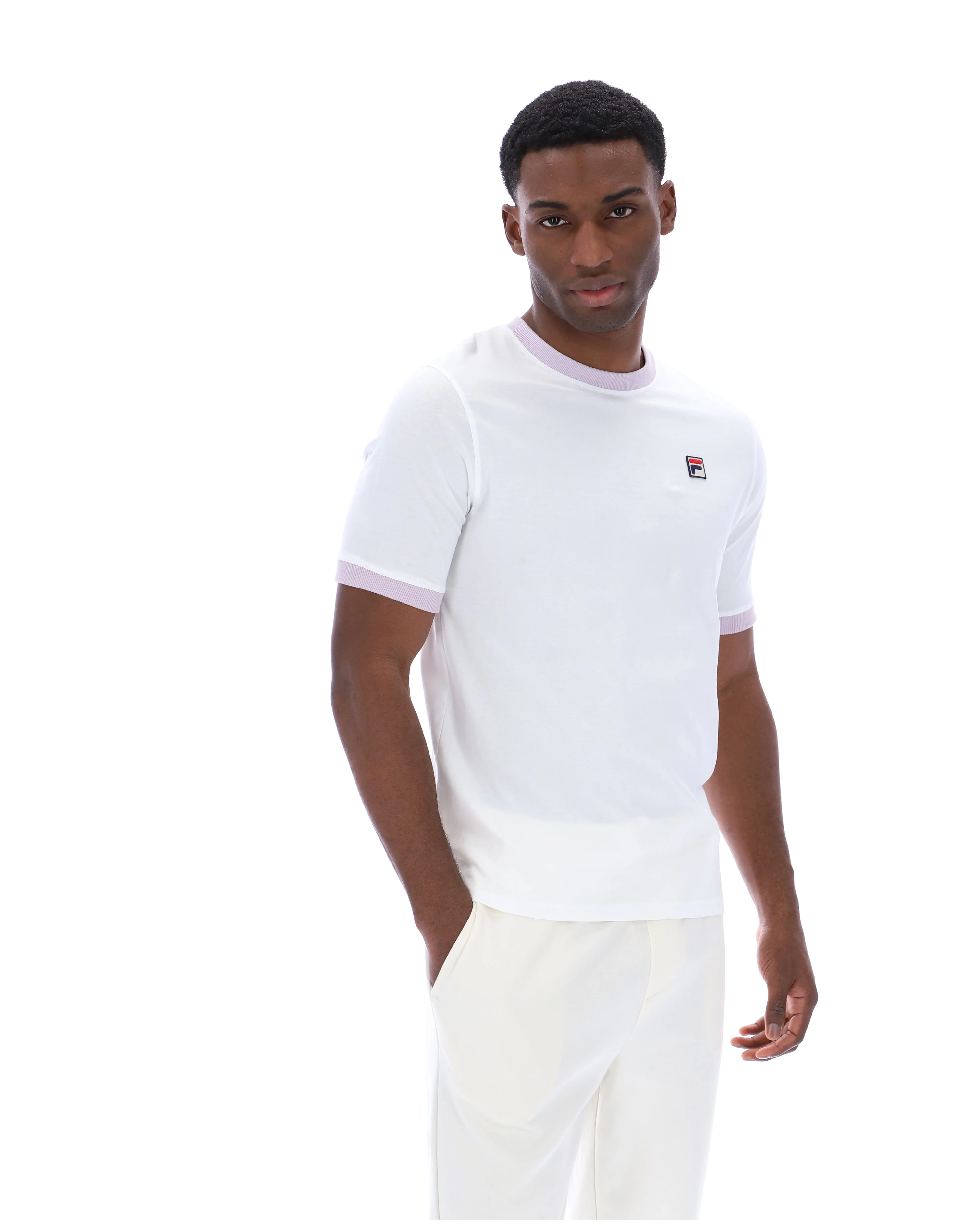 White Marconi Essential Ringer T-Shirt - Image 5