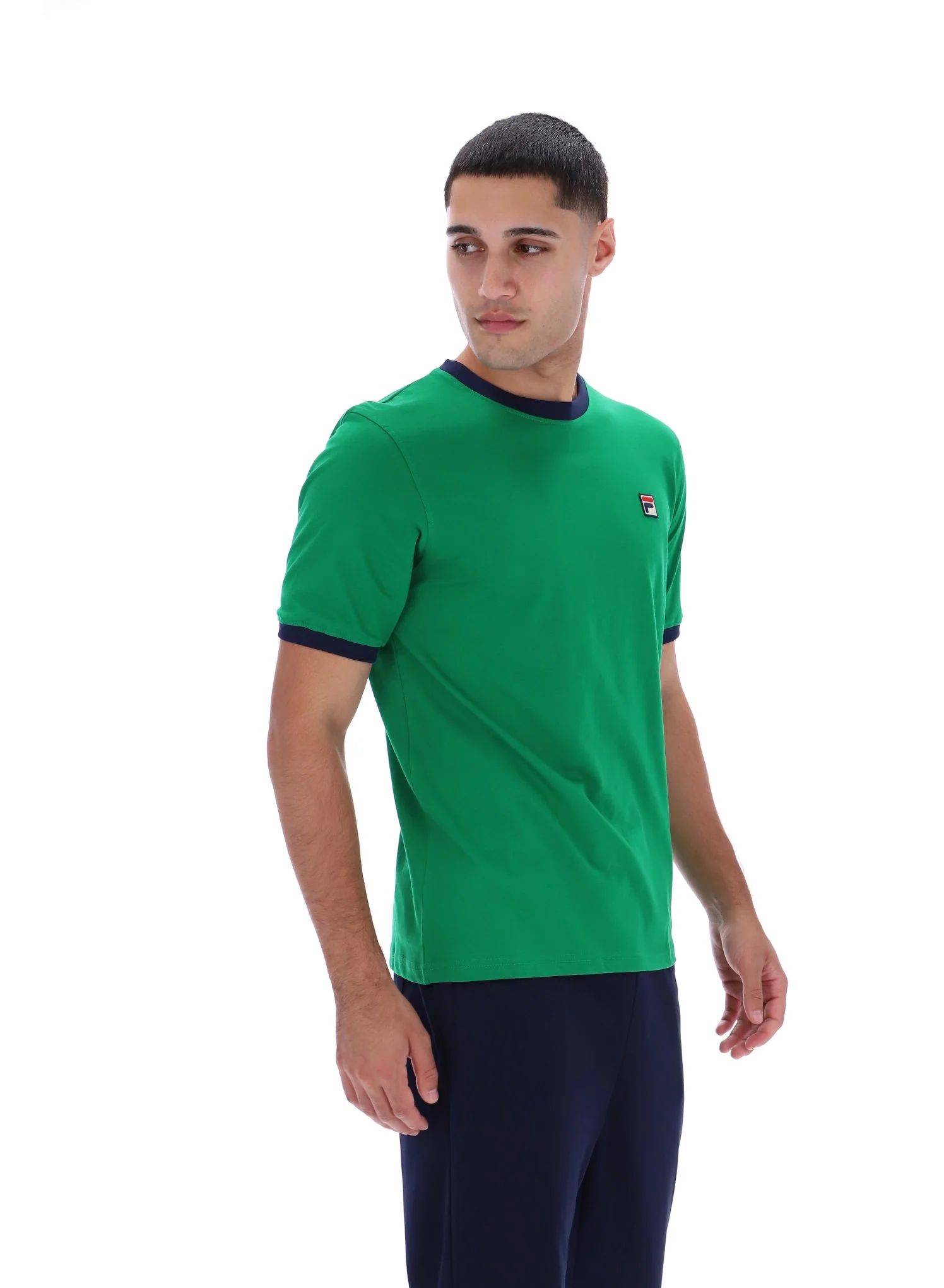 Green Marconi Essential Ringer T-Shirt - Image 2