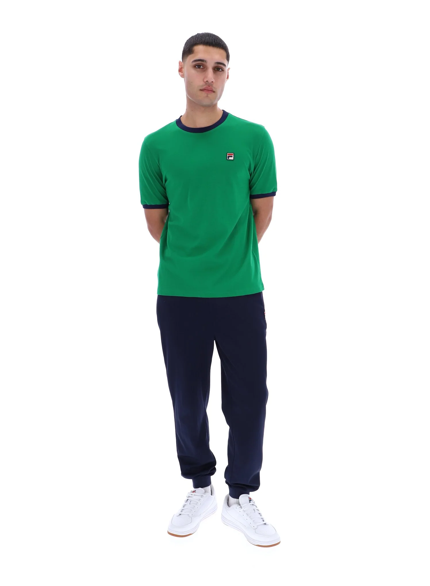 Green Marconi Essential Ringer T-Shirt - Image 3