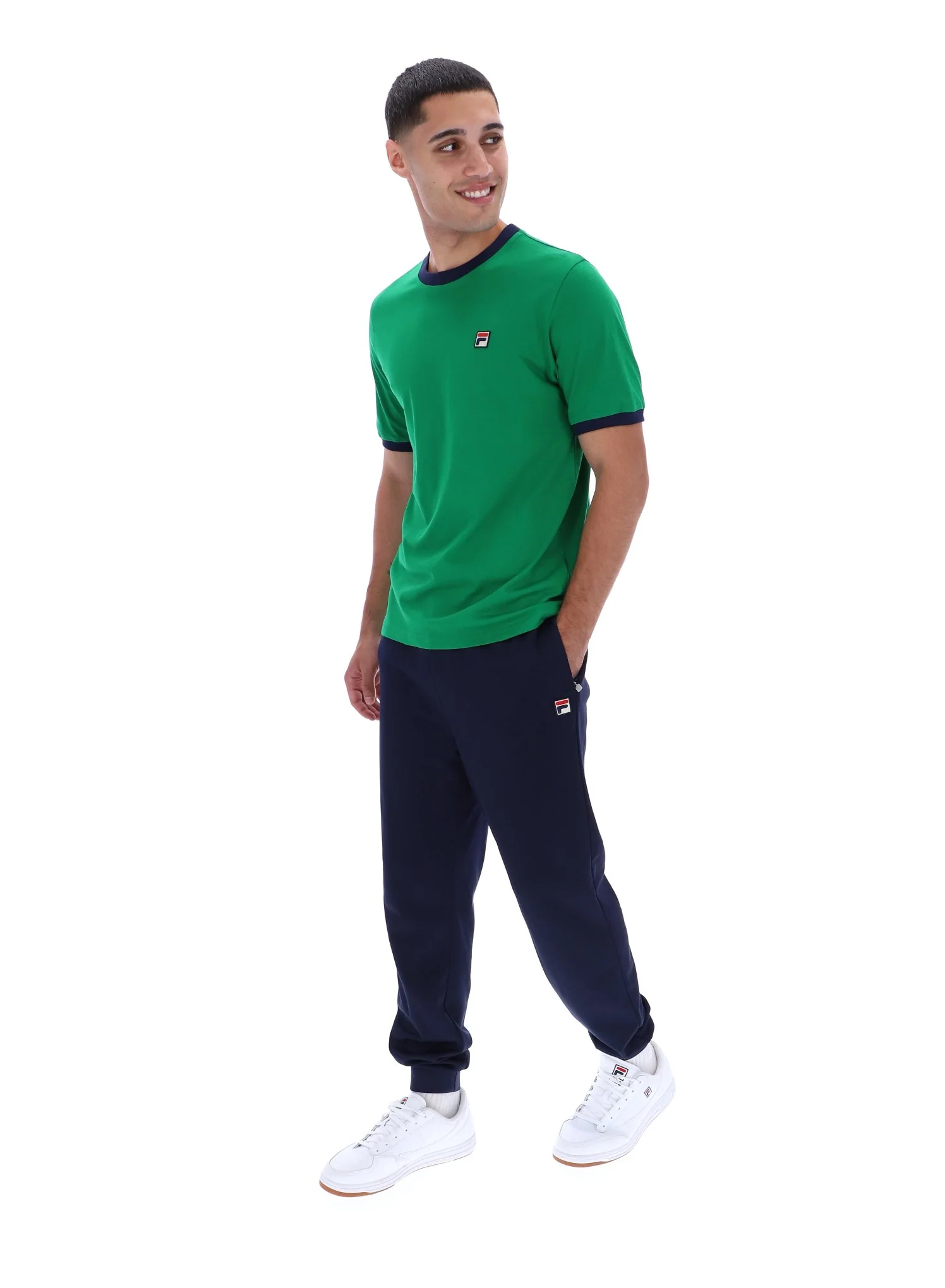 Green Marconi Essential Ringer T-Shirt - Image 4