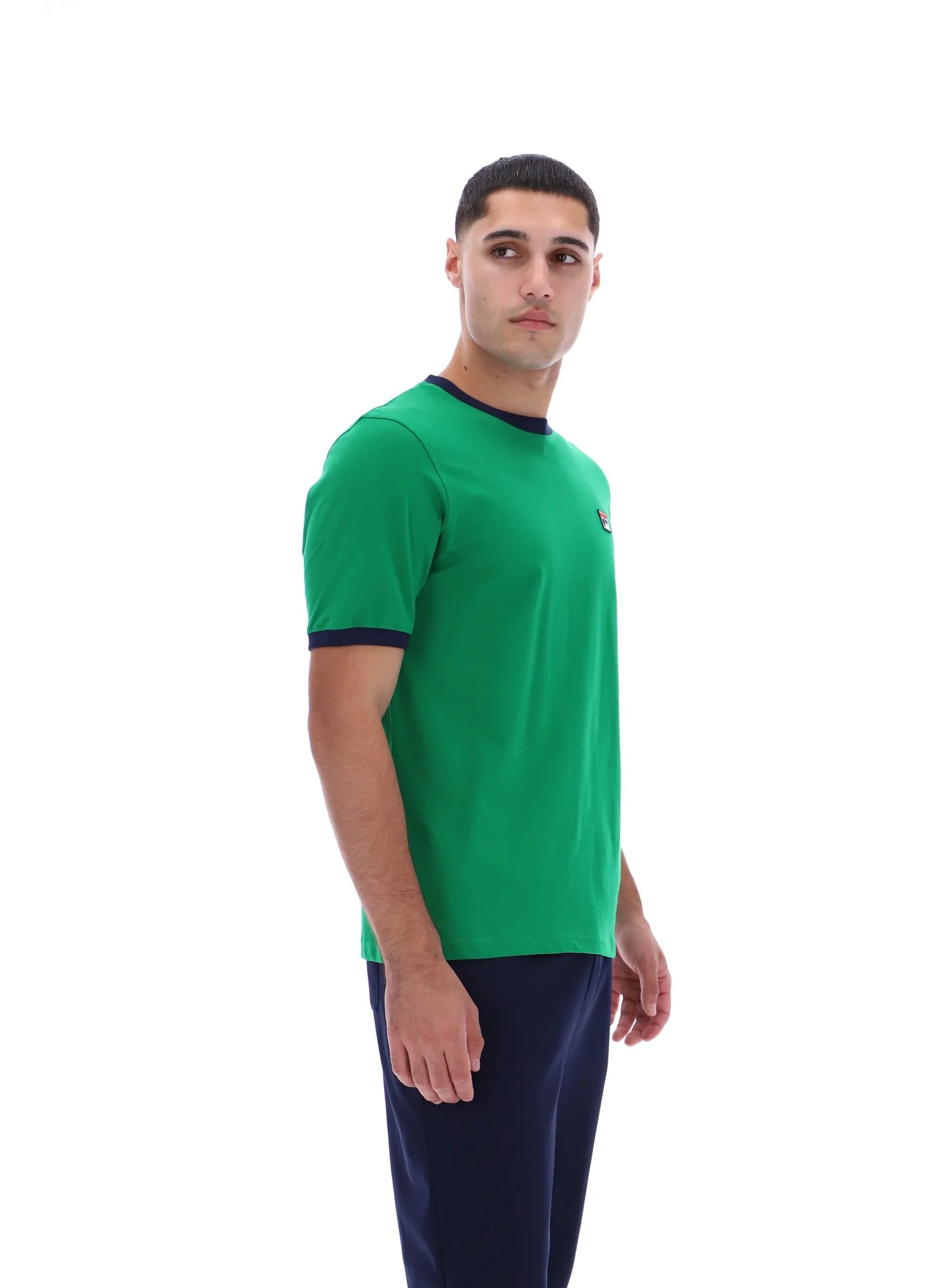 Green Marconi Essential Ringer T-Shirt - Image 5