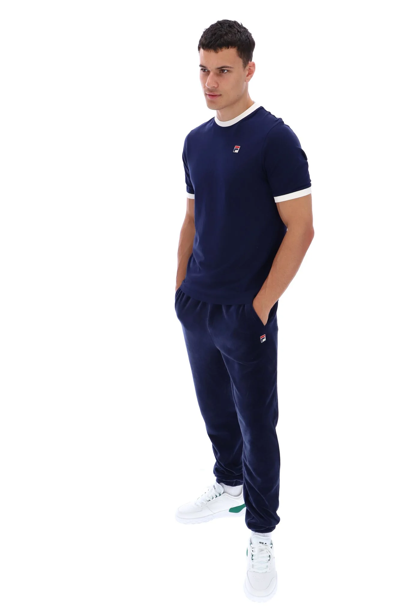 Fila Navy Marconi Essential Ringer T-Shirt - Image 5