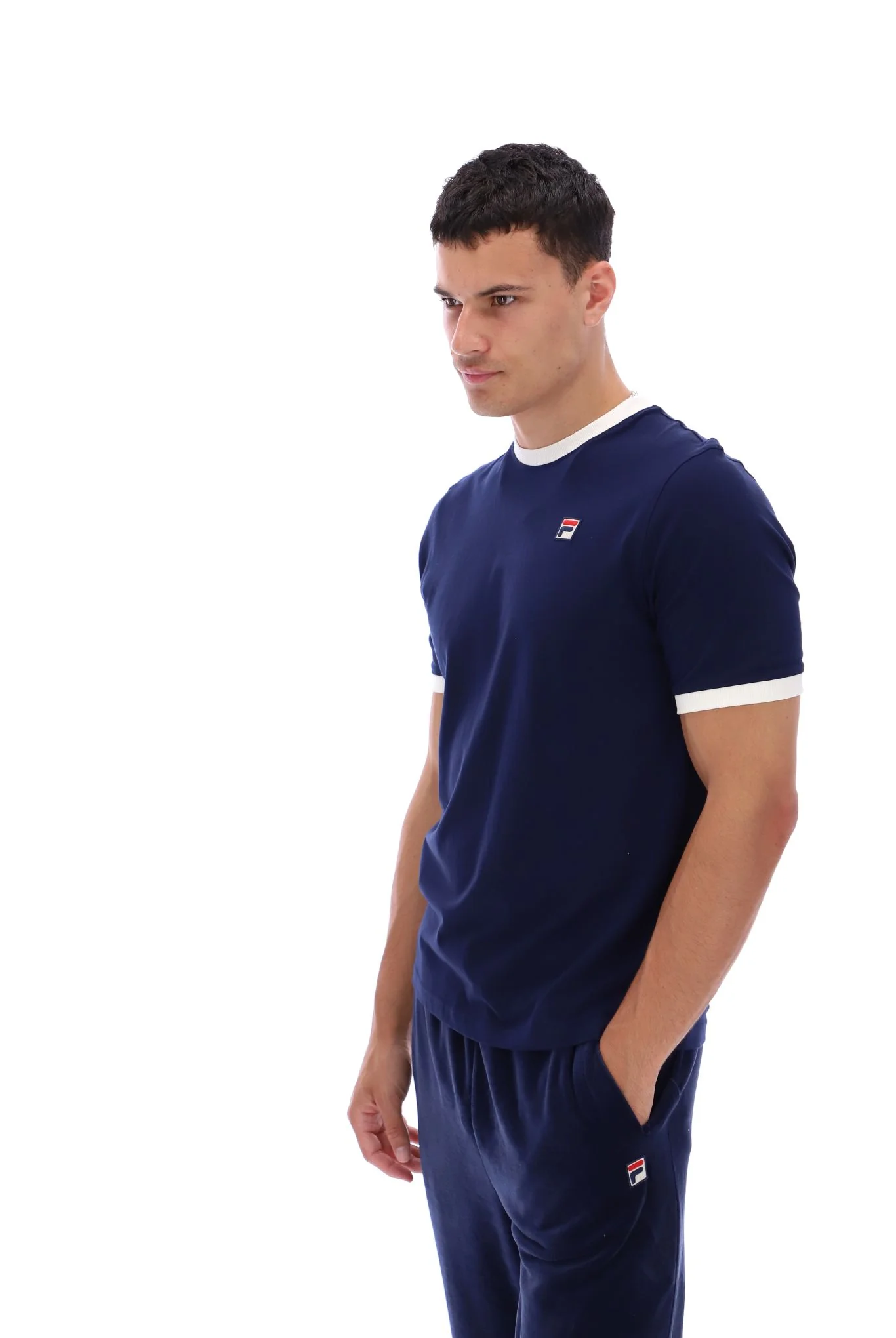 Fila Navy Marconi Essential Ringer T-Shirt - Image 8
