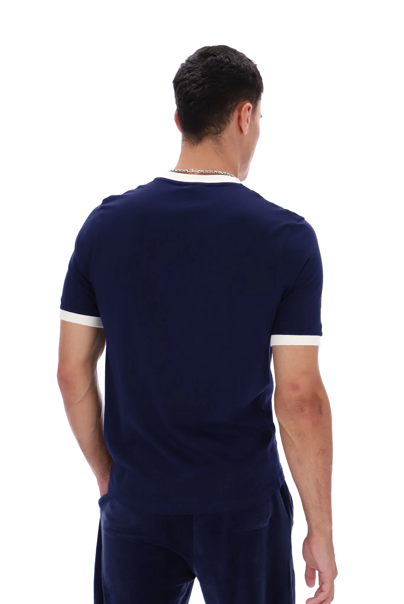 Fila Navy Marconi Essential Ringer T-Shirt - Image 9