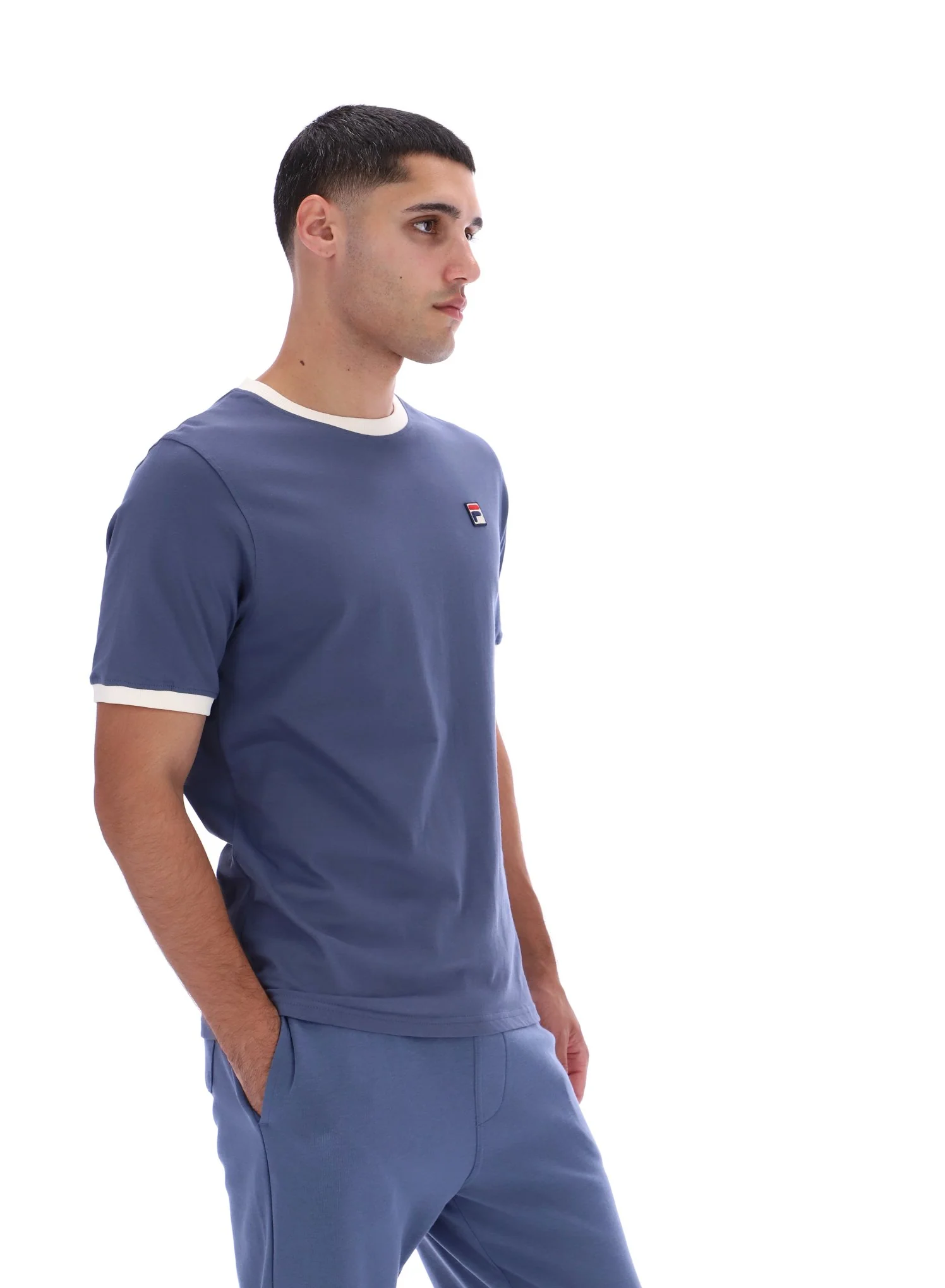 Vintage Indigo Marconi Essential Ringer T-Shirt - Image 3