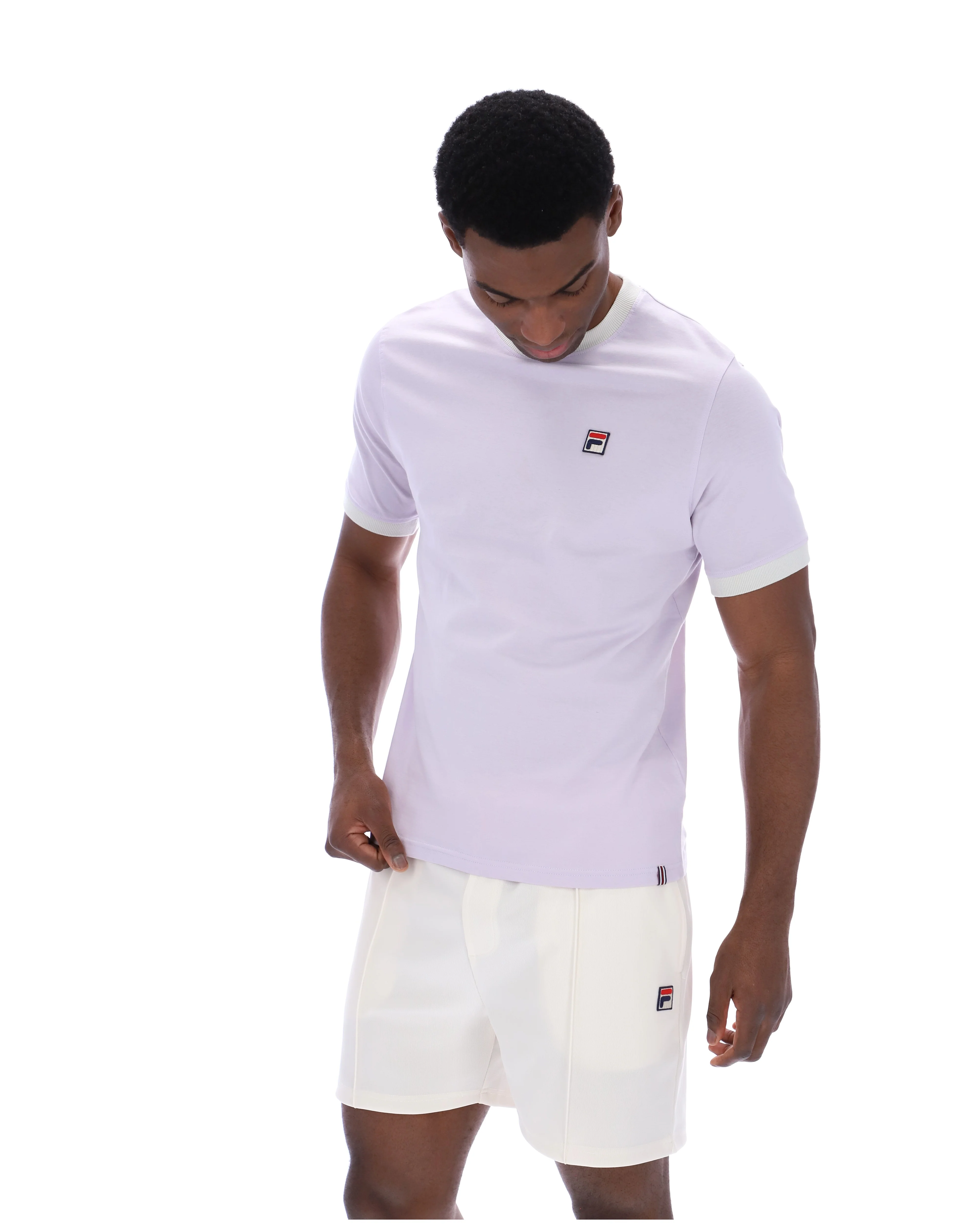 Misty Lilac Marconi Essential Ringer T-Shirt - Image 3
