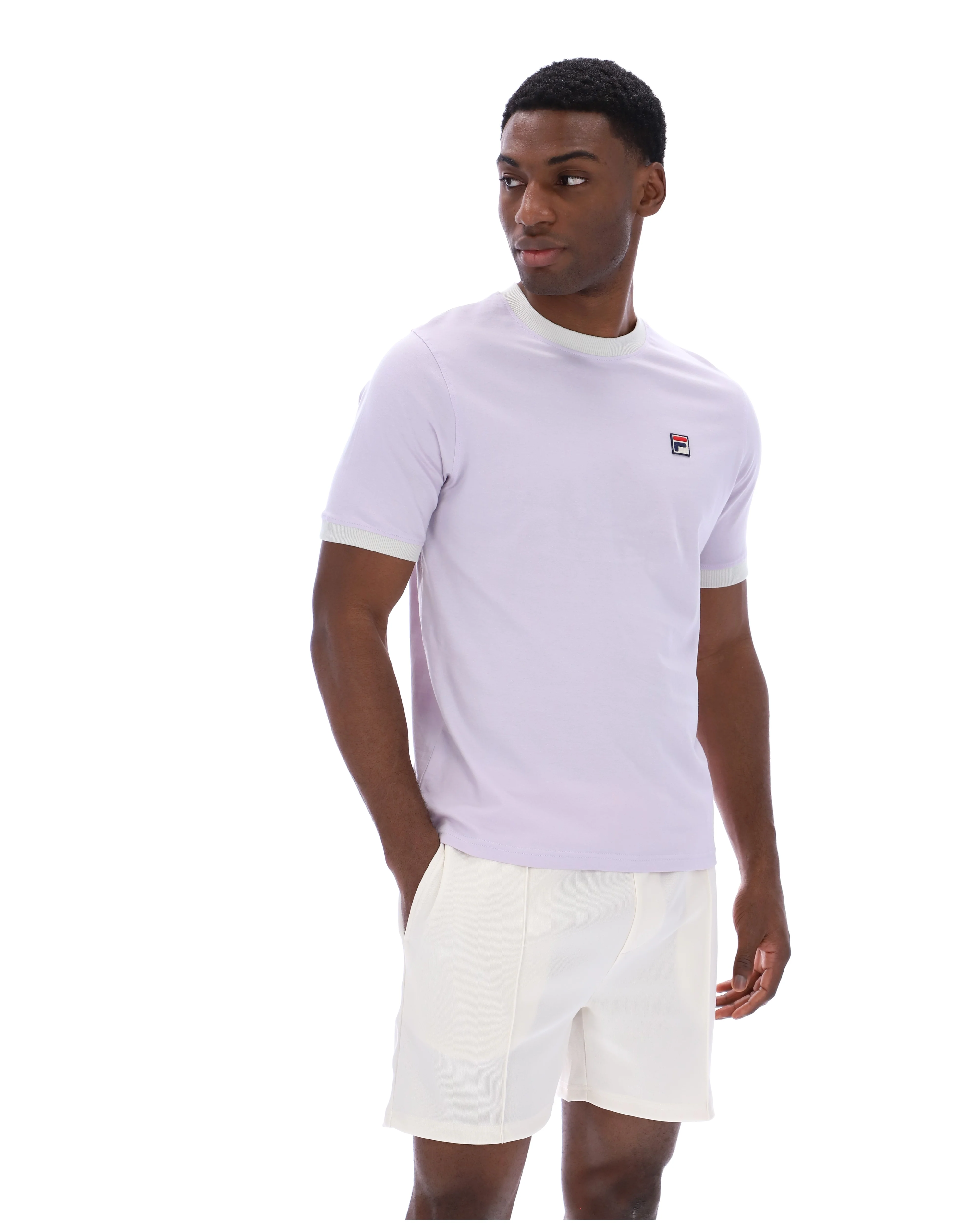 Misty Lilac Marconi Essential Ringer T-Shirt - Image 5