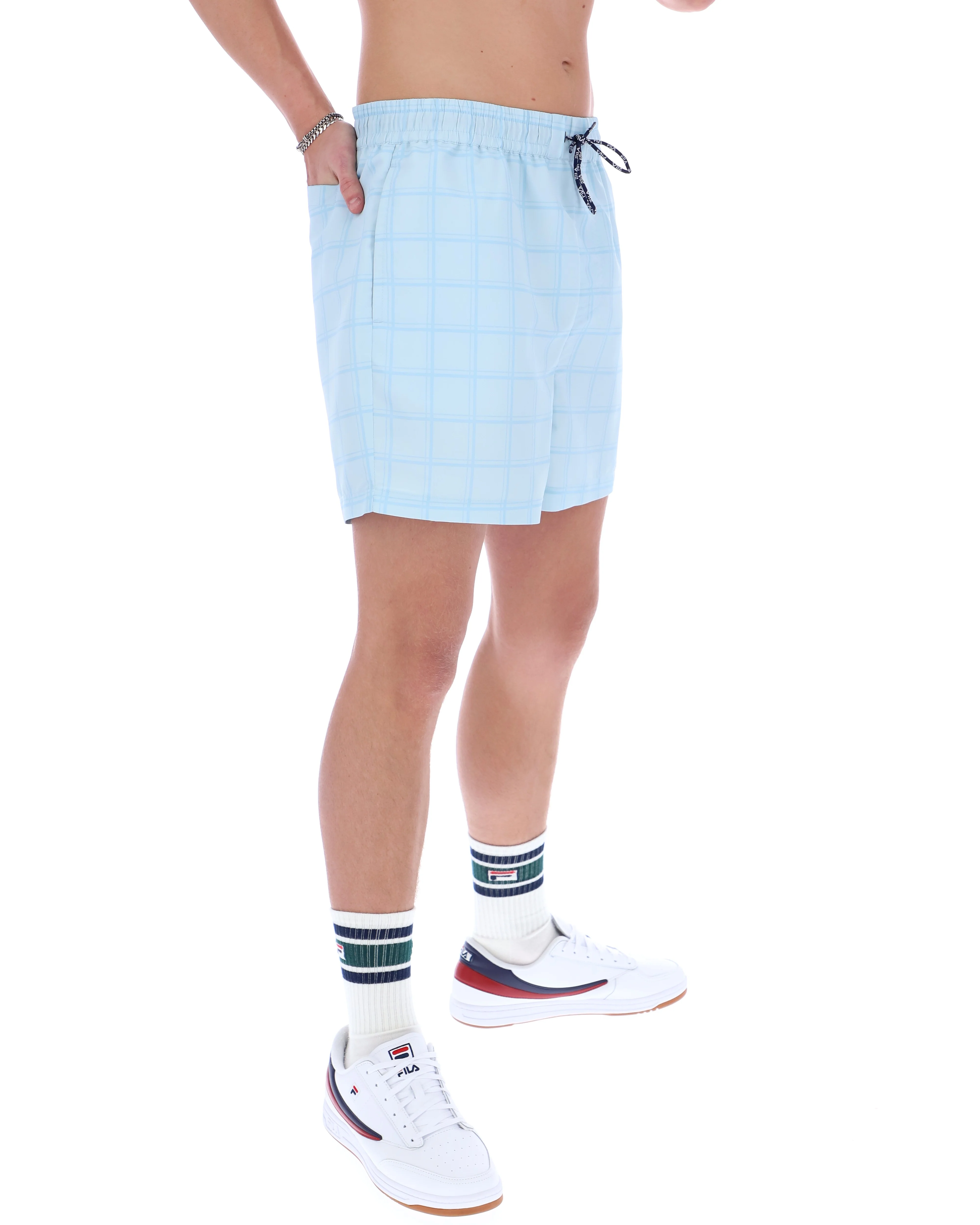 Skyway Mariano Tonal Check Swim Shorts - Image 4