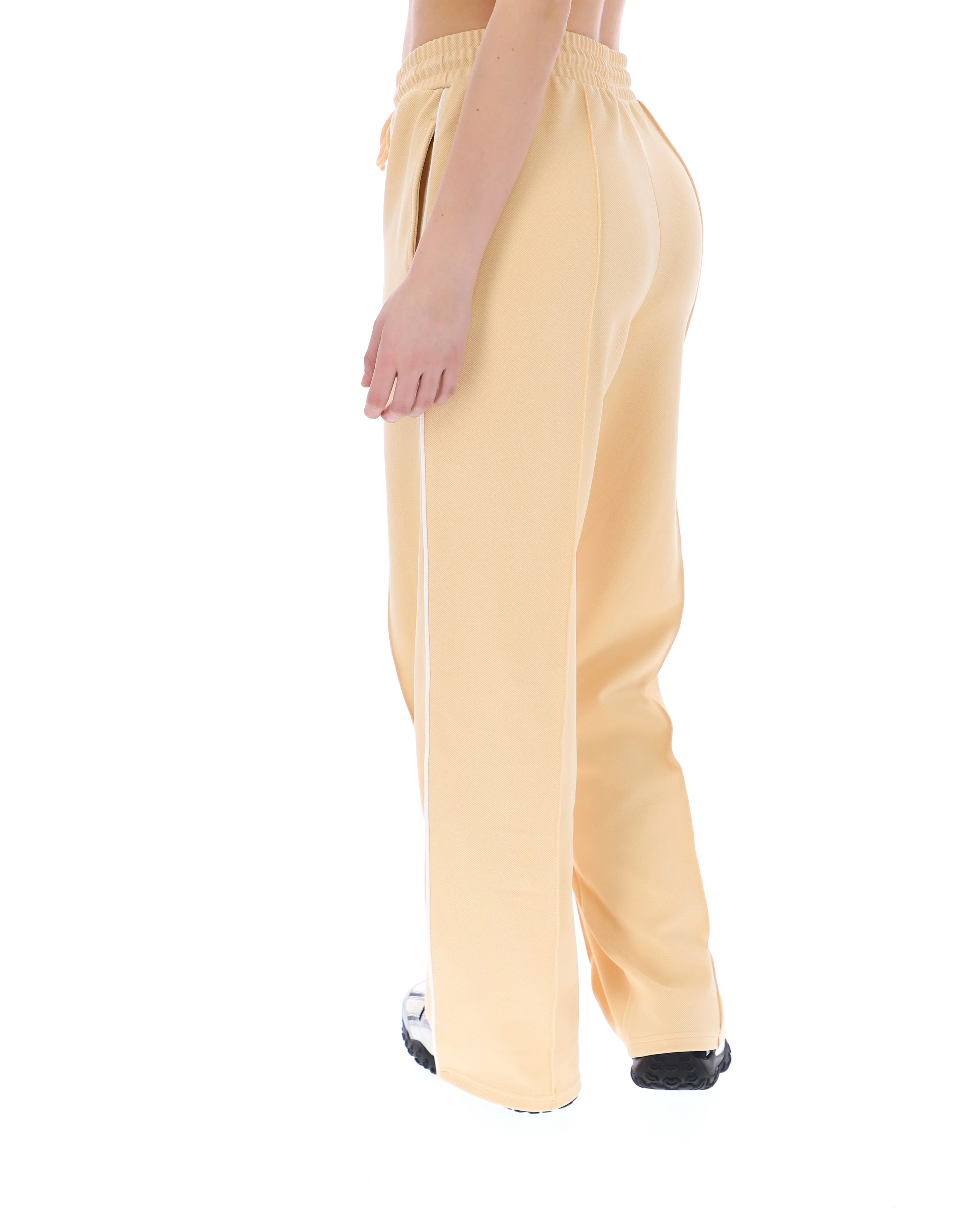 Classic Beige Marina Wide-Leg Trackpant - Image 6