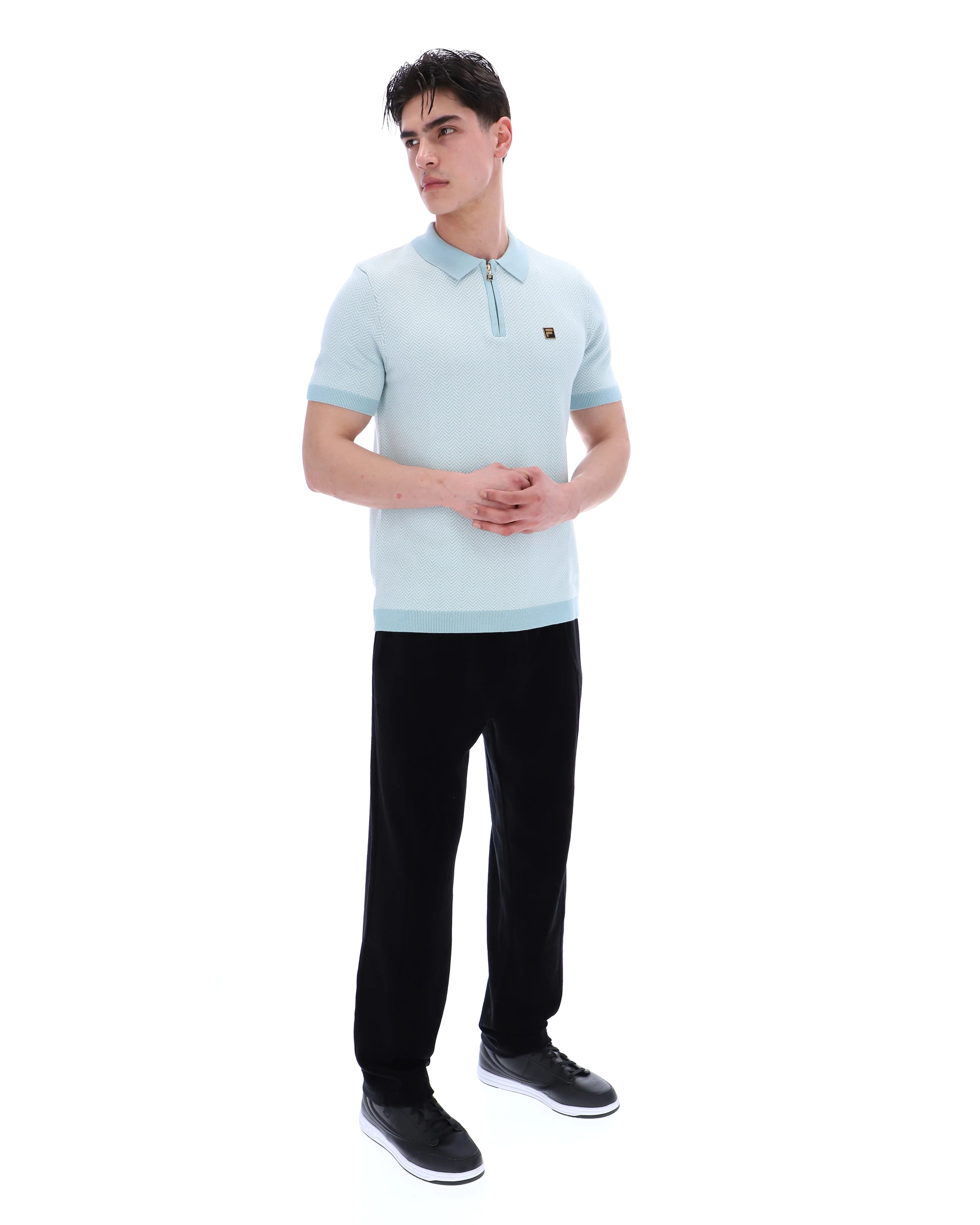 Sterling Blue Marty Zip Polo - Image 5