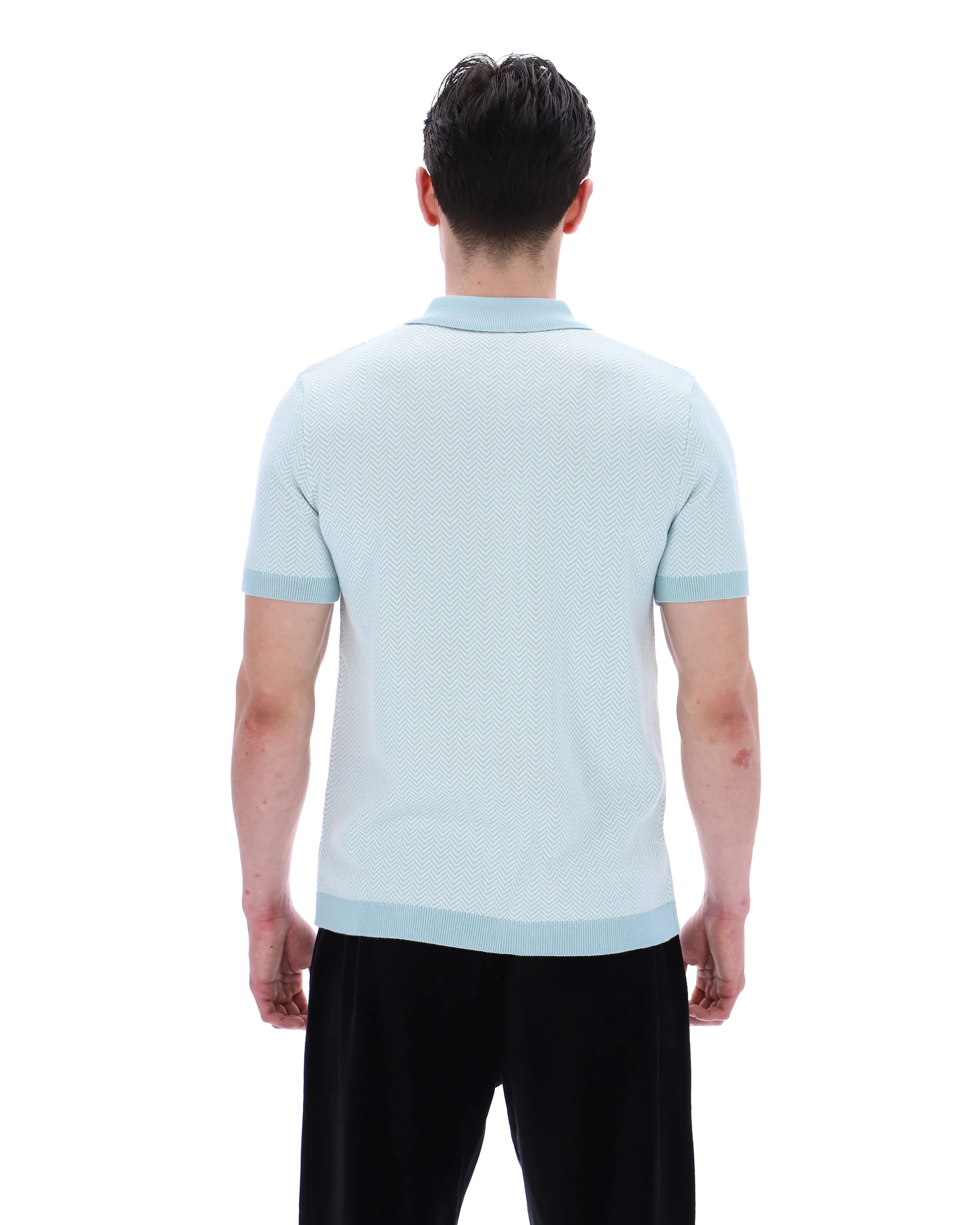 Sterling Blue Marty Zip Polo - Image 8