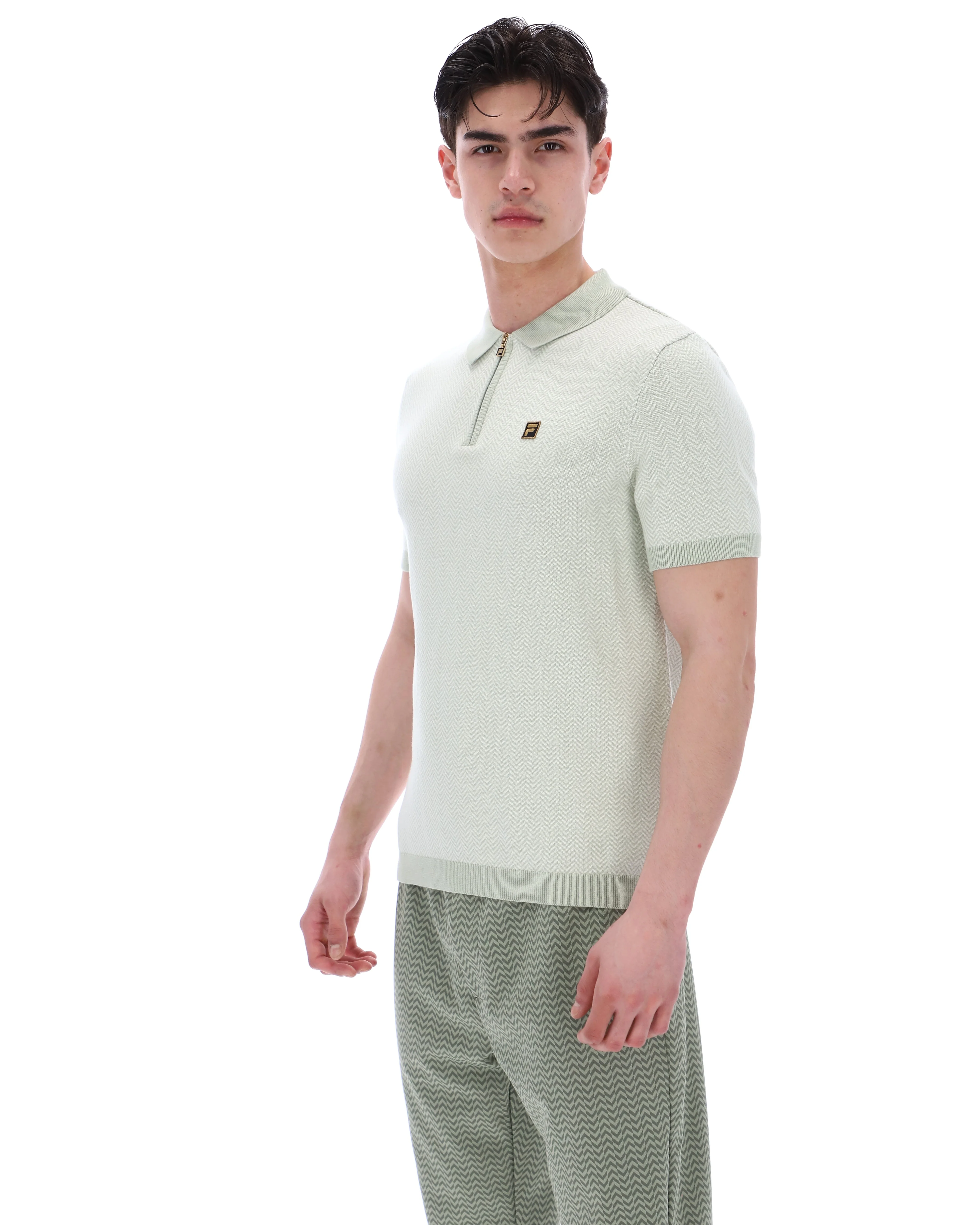 Sea Foam Marty Zip Polo - Image 3