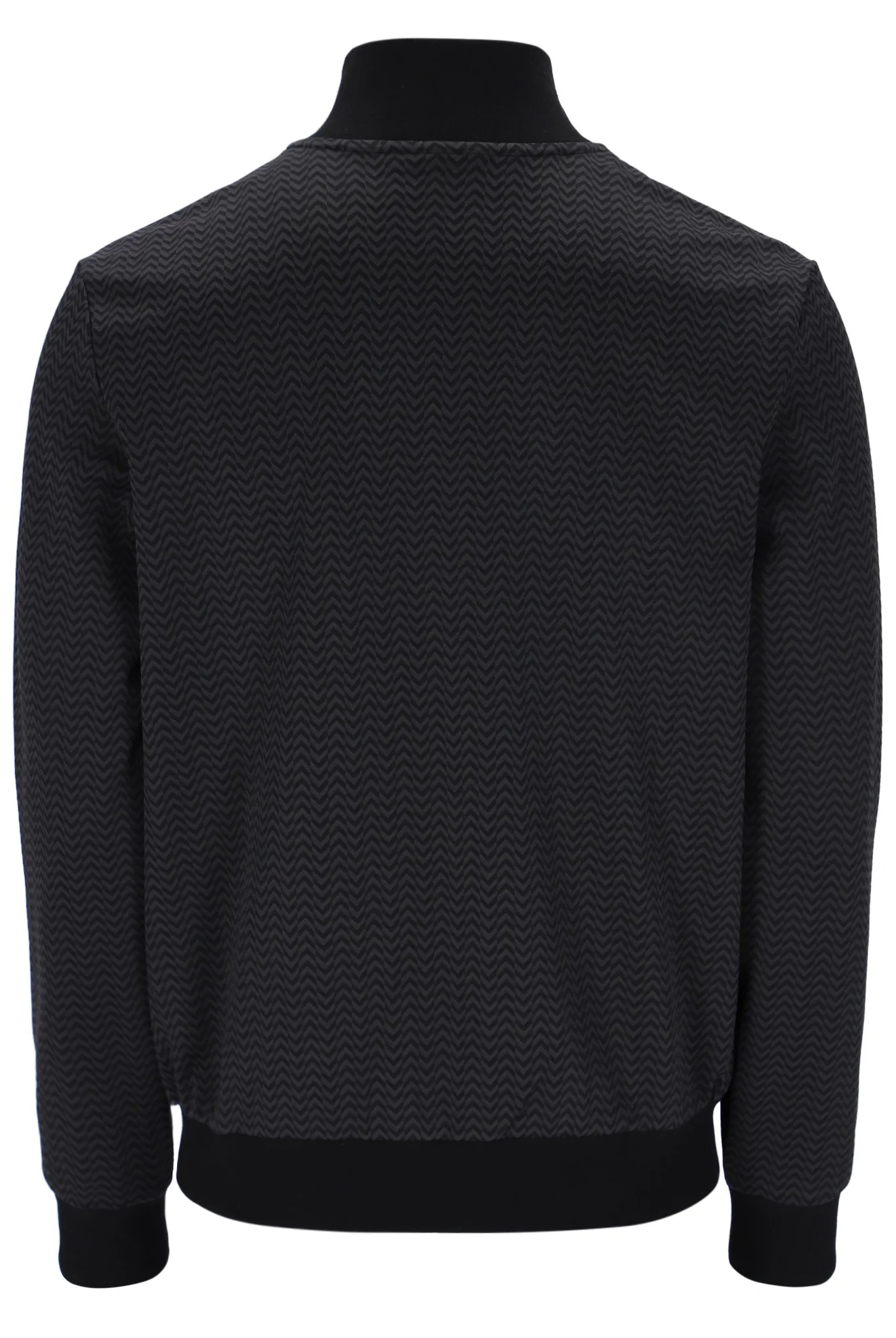 Black Mathers Herringbone Track Top - Image 9
