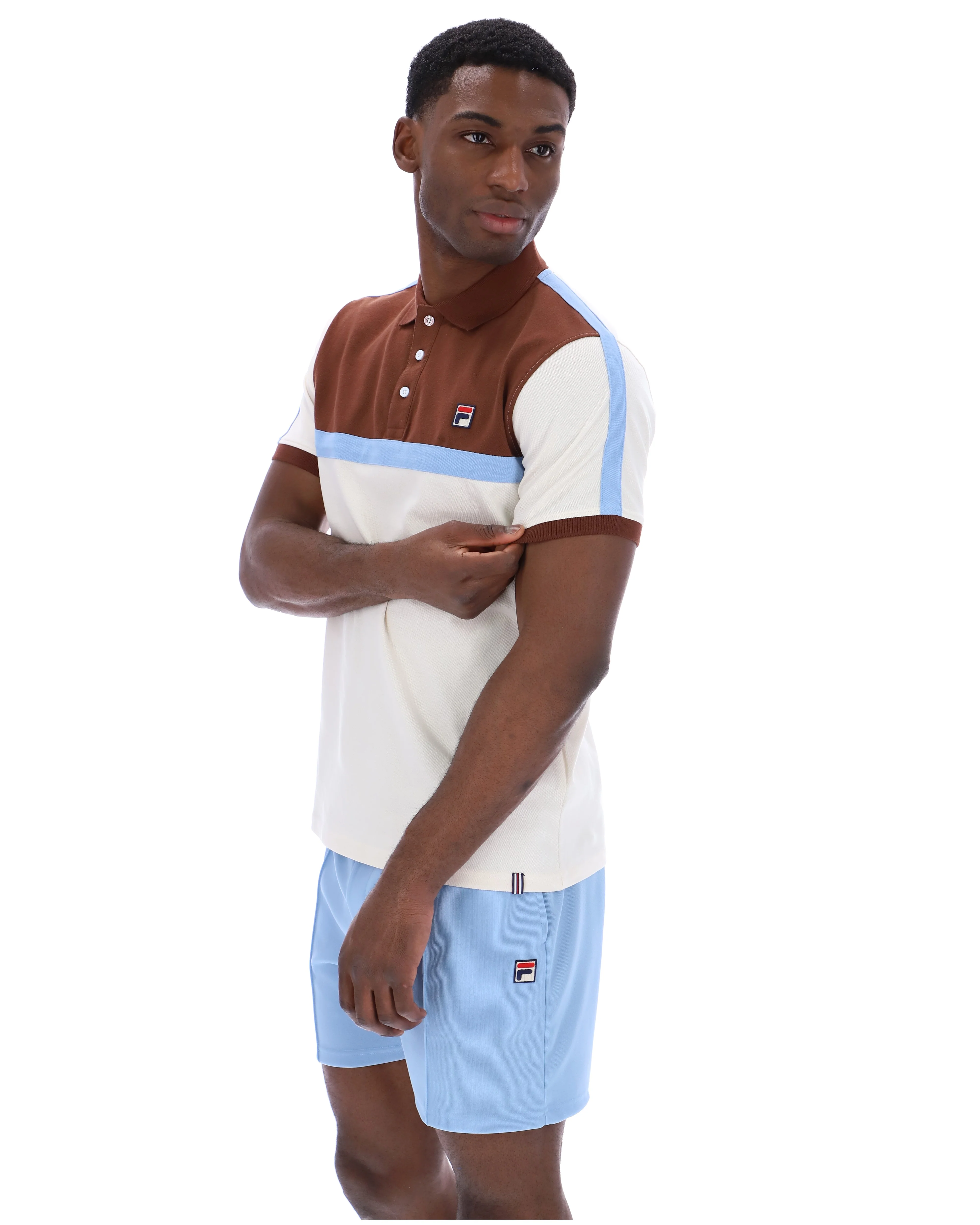 Gardenia Mattia Contrast Panel Polo Shirt - Image 3