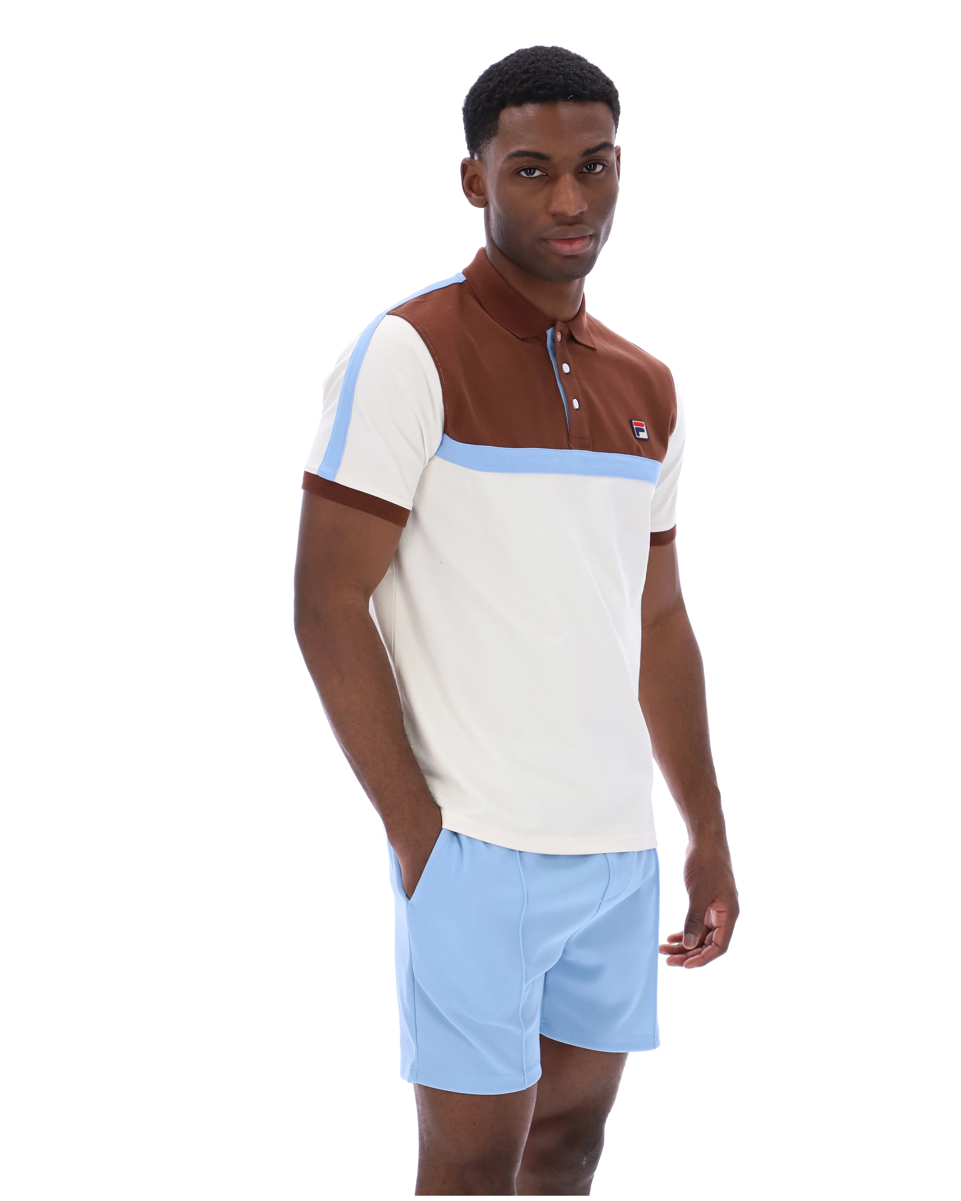 Gardenia Mattia Contrast Panel Polo Shirt - Image 5