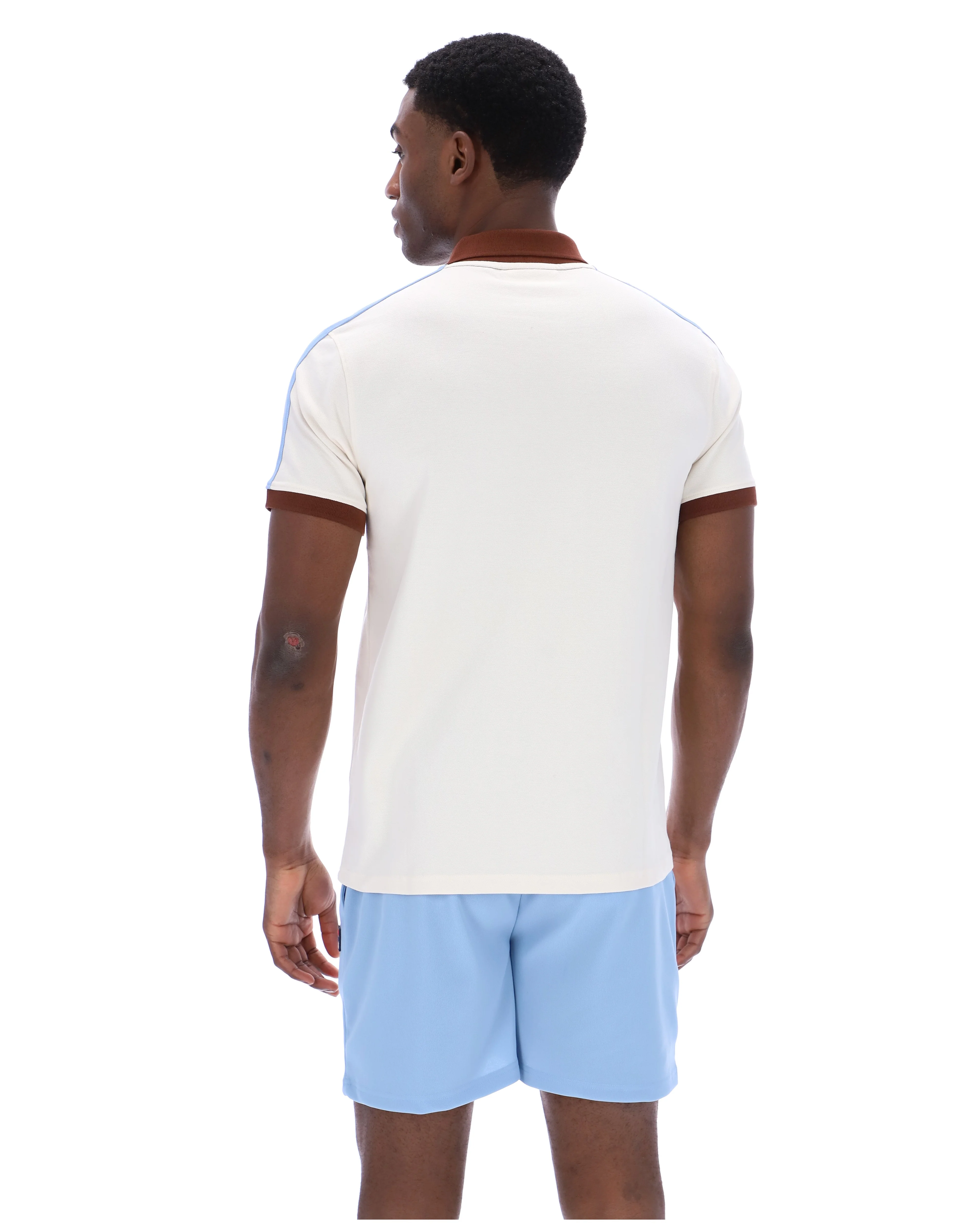 Gardenia Mattia Contrast Panel Polo Shirt - Image 8