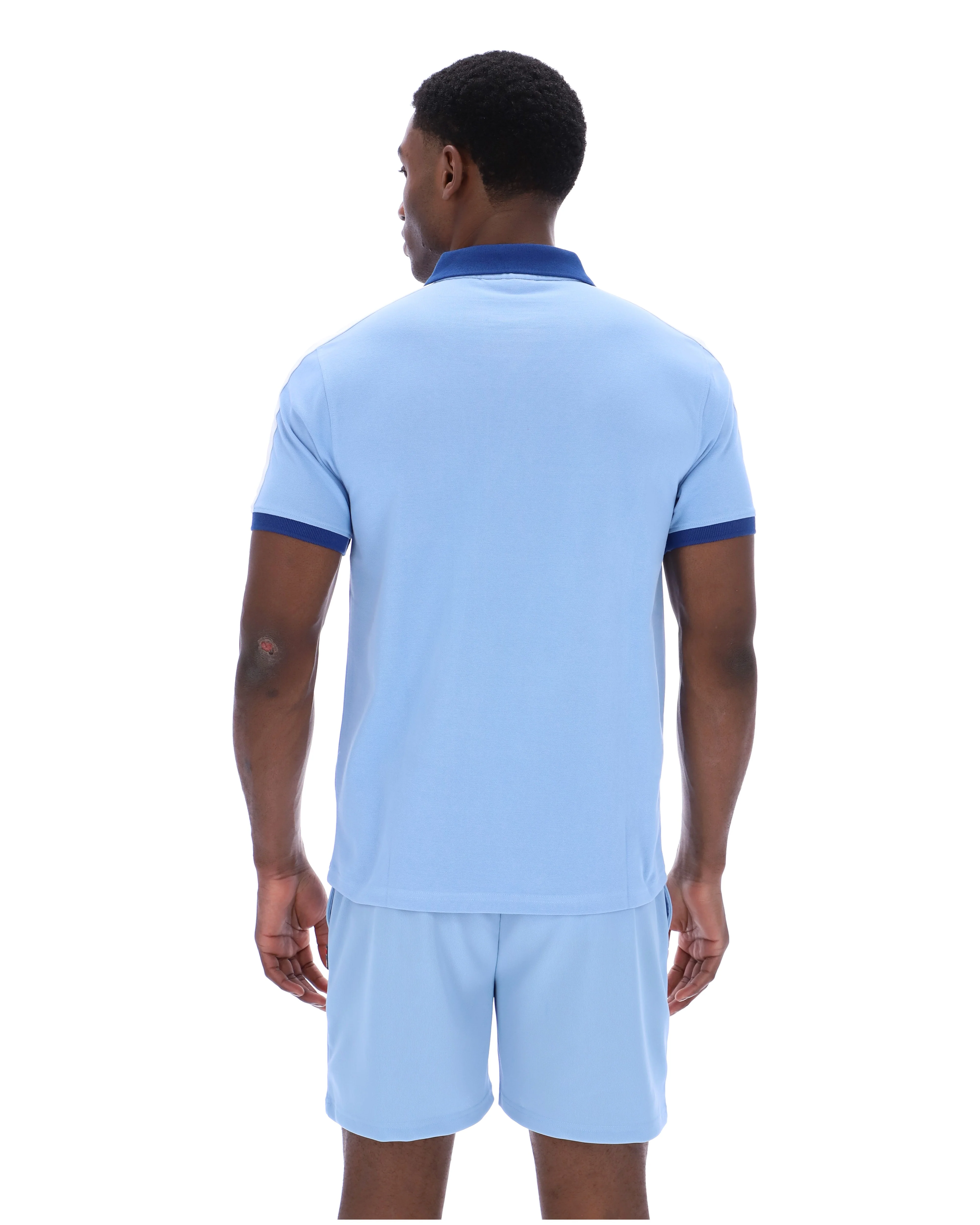 Frozen Fjord Mattia Contrast Panel Polo Shirt - Image 8