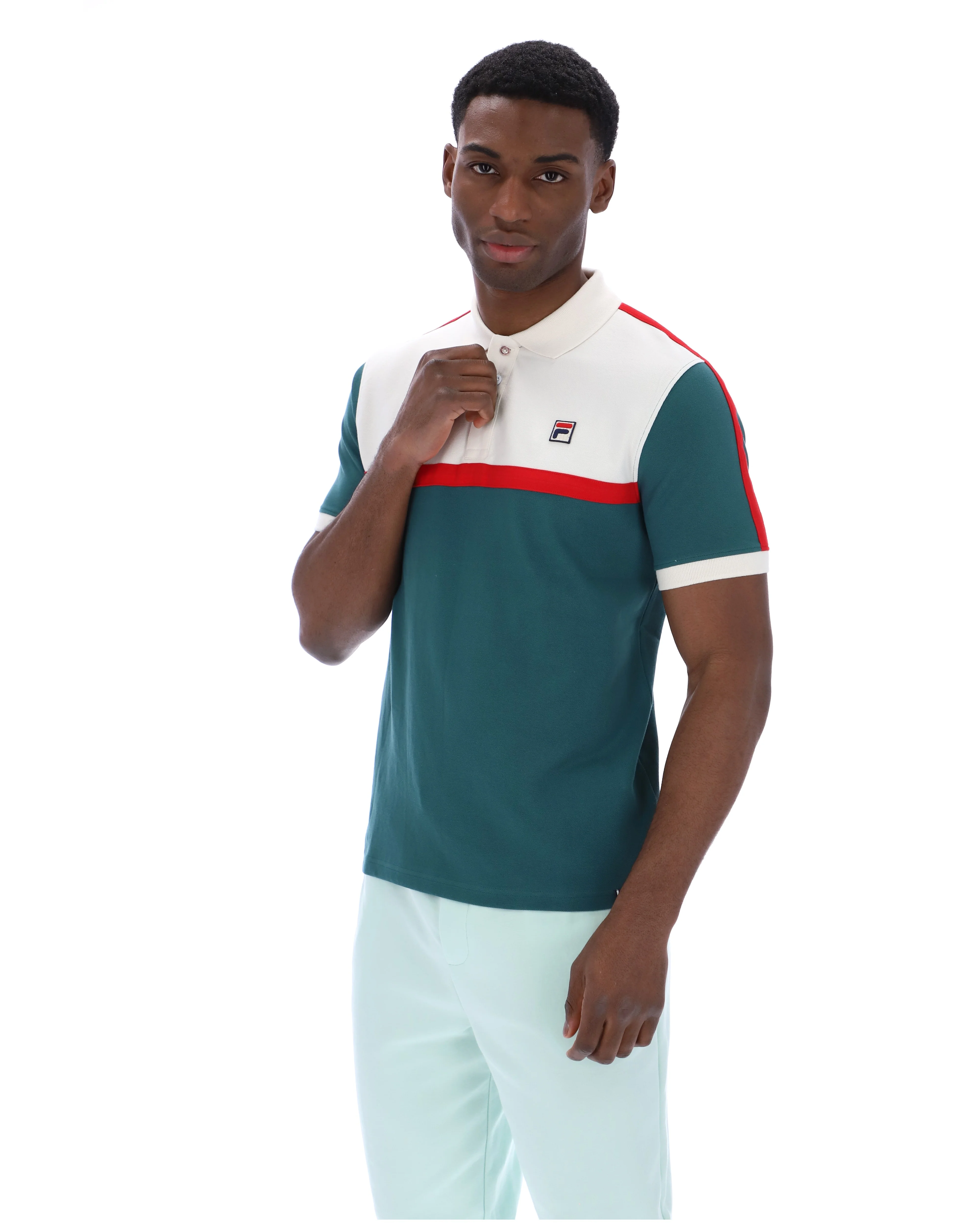 Mediterranea Mattia Contrast Panel Polo Shirt - Image 3