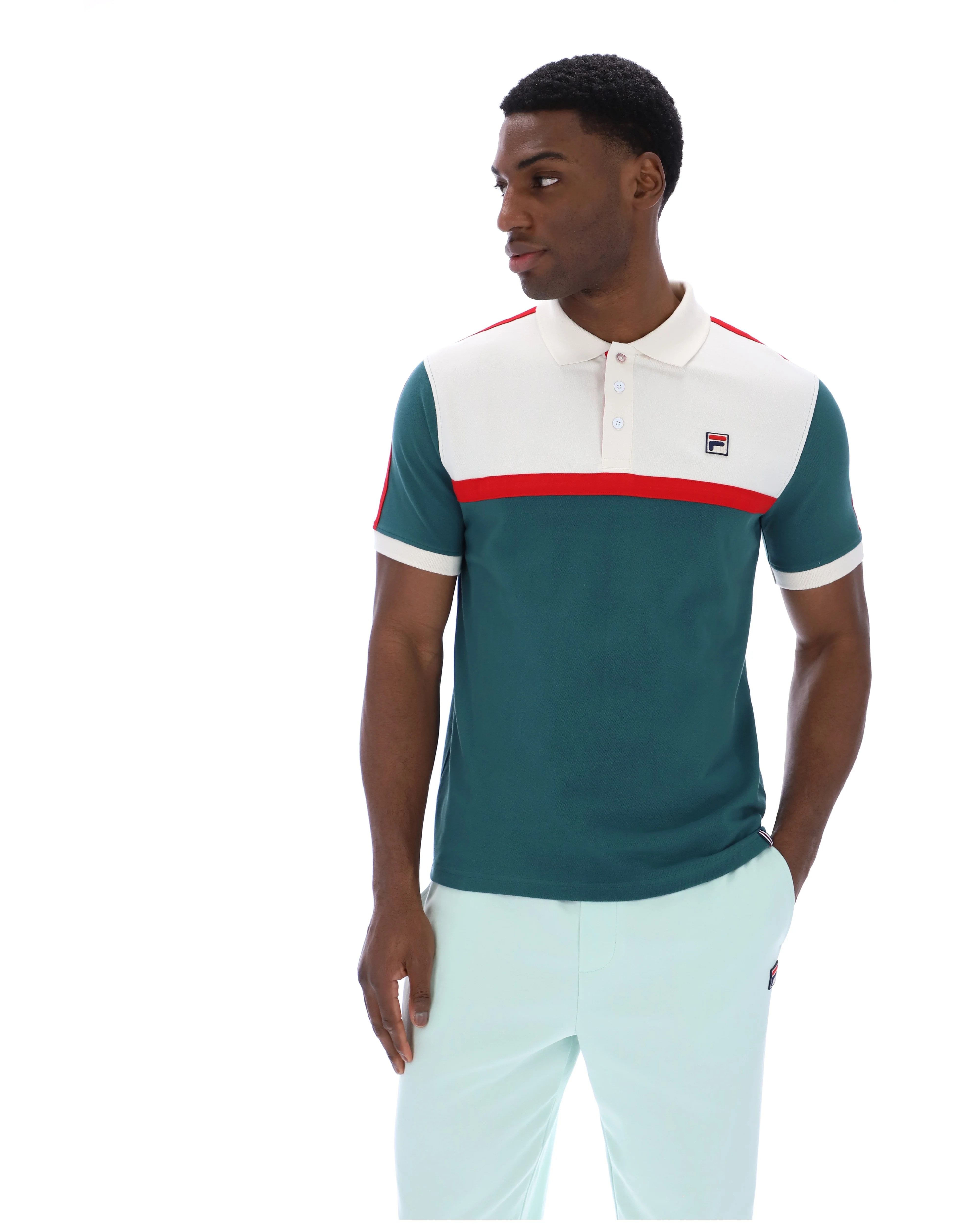 Mediterranea Mattia Contrast Panel Polo Shirt - Image 5
