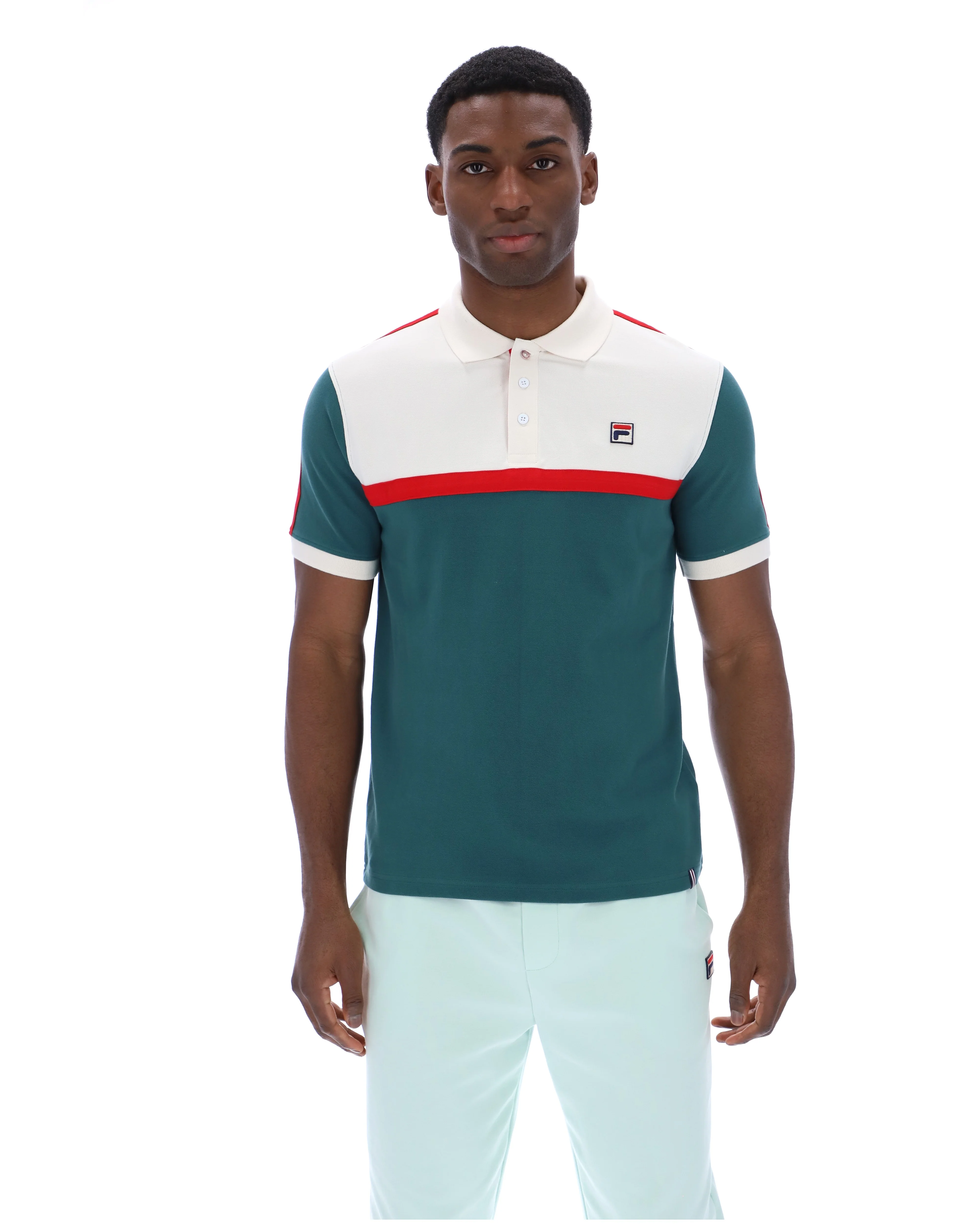 Mediterranea Mattia Contrast Panel Polo Shirt - Image 7