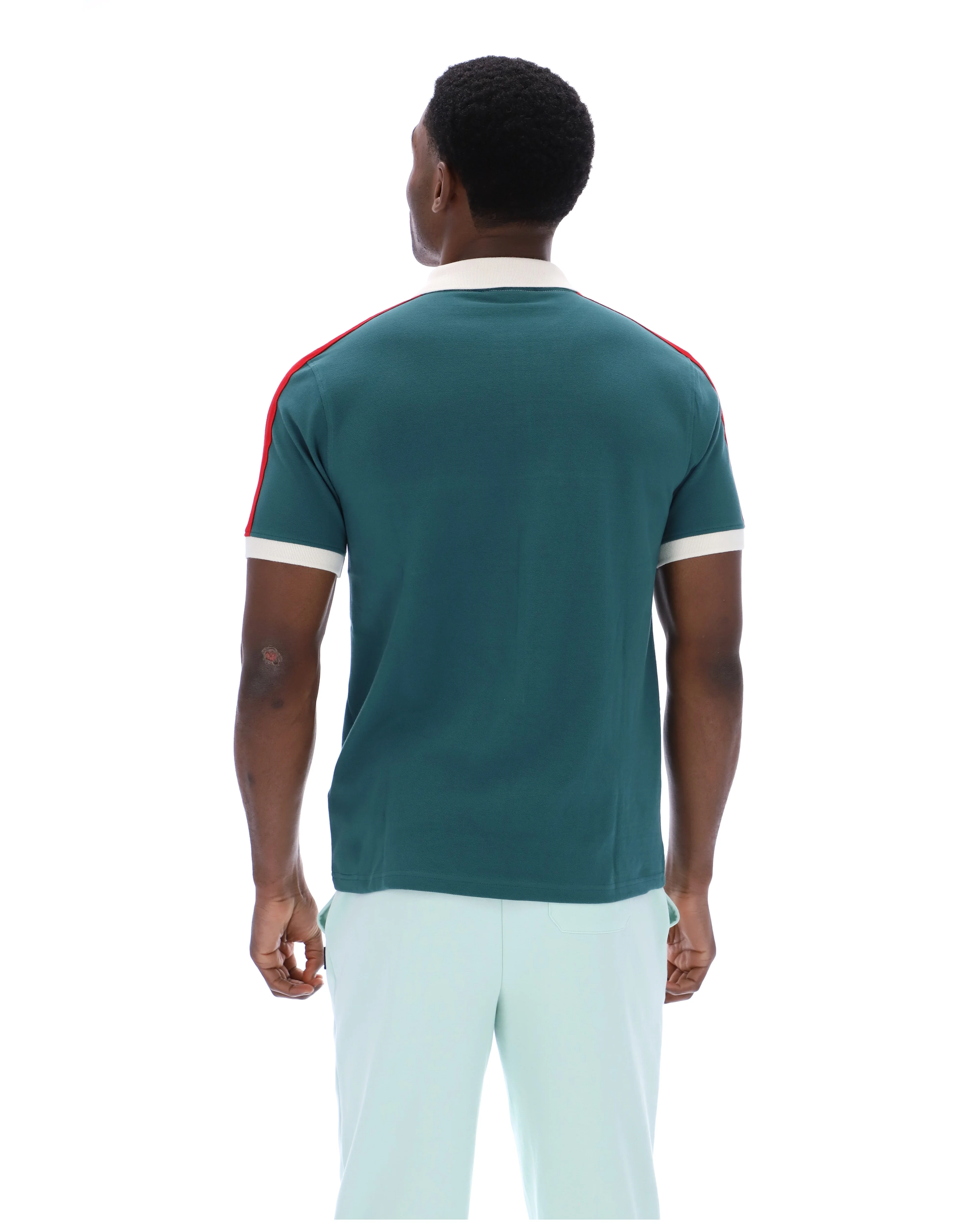 Mediterranea Mattia Contrast Panel Polo Shirt - Image 8