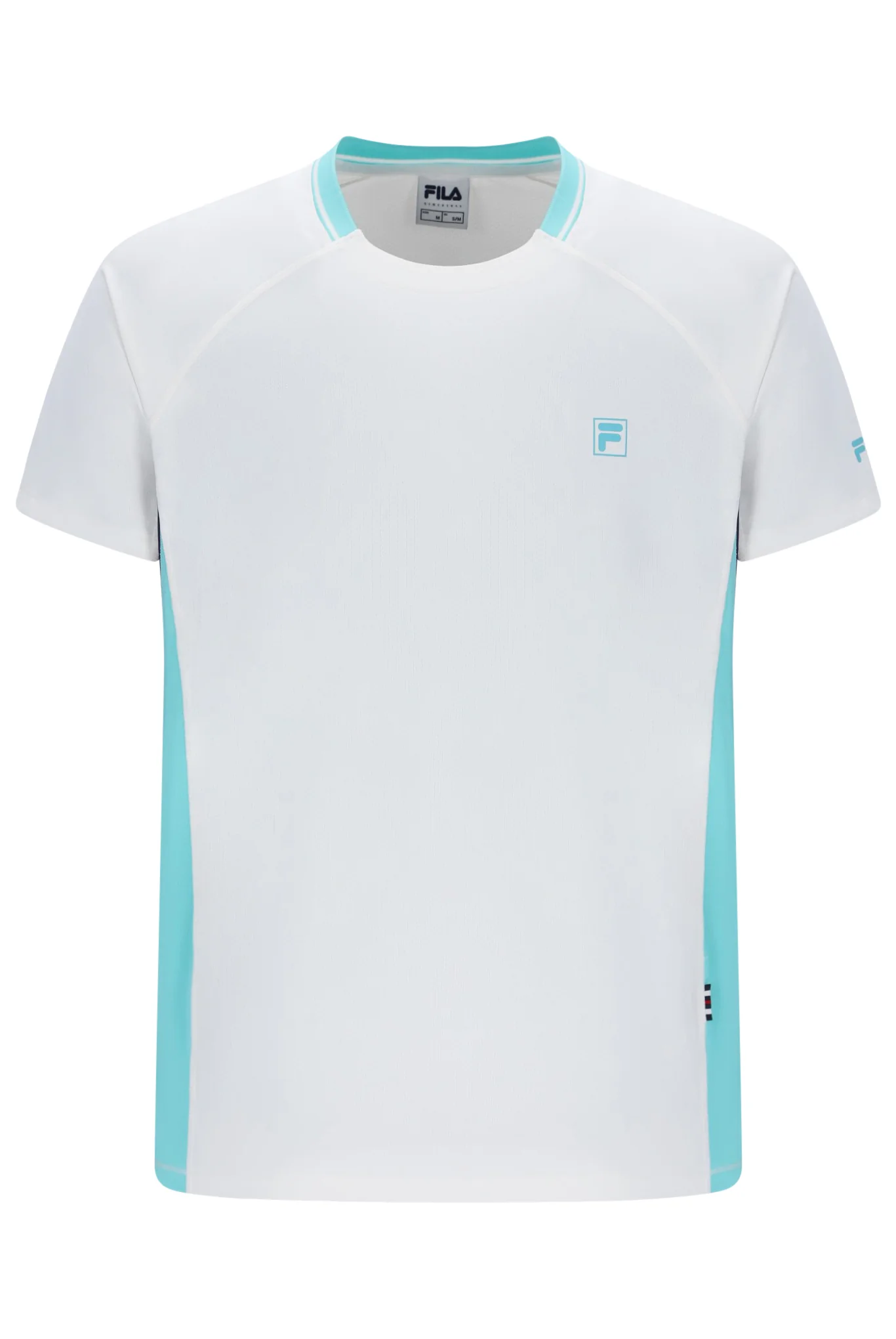 White Men’s Round Neck Tennis T-Shirt