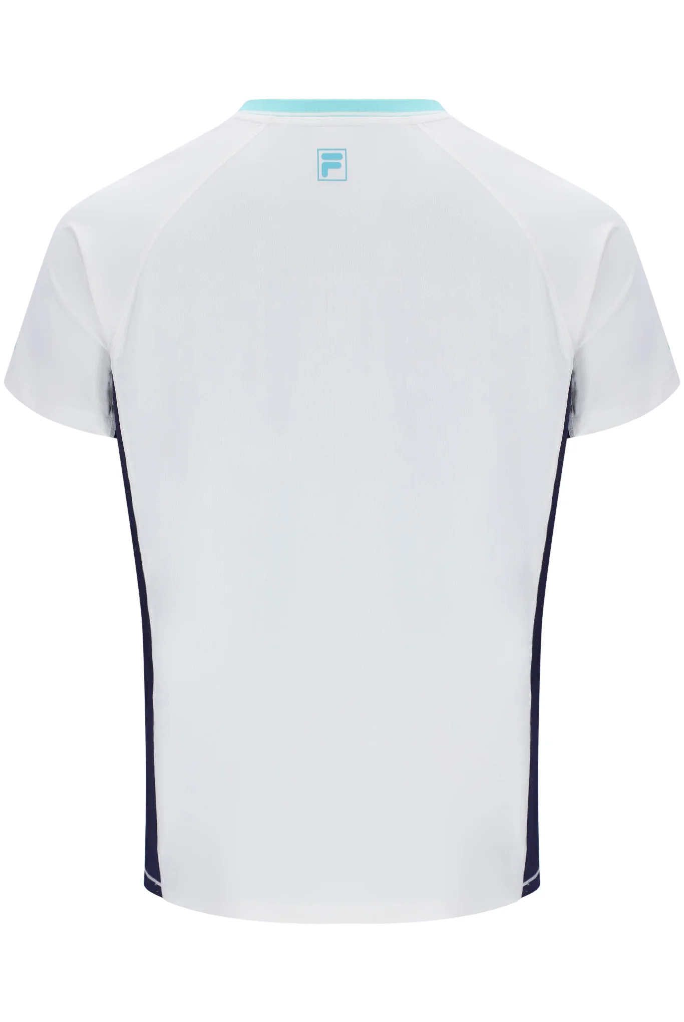 White Men’s Round Neck Tennis T-Shirt - Image 2