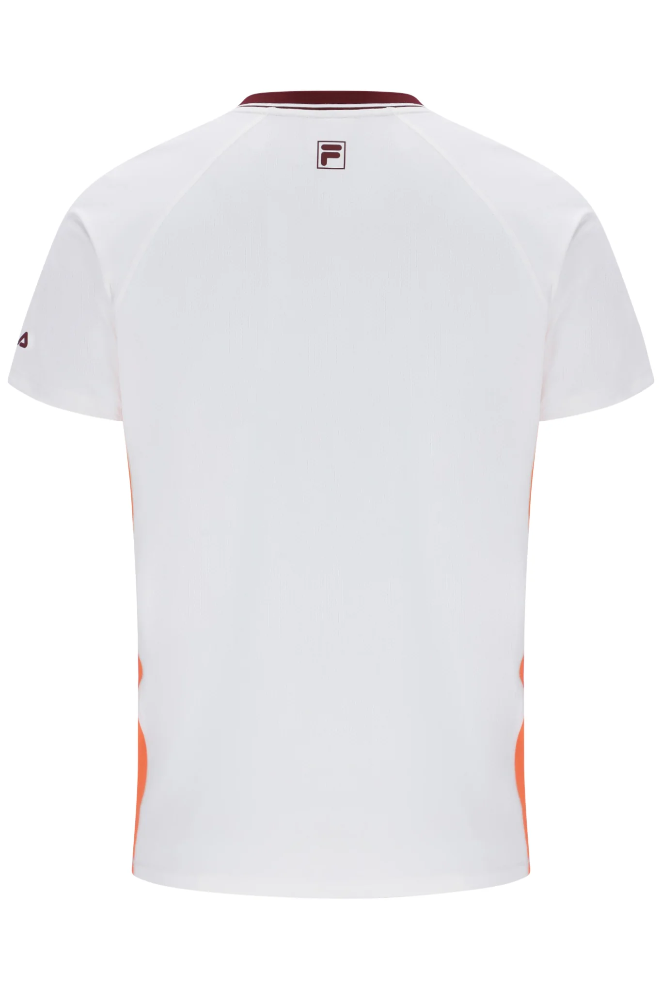 White Men’s Round Neck Tennis T-Shirt - Image 2