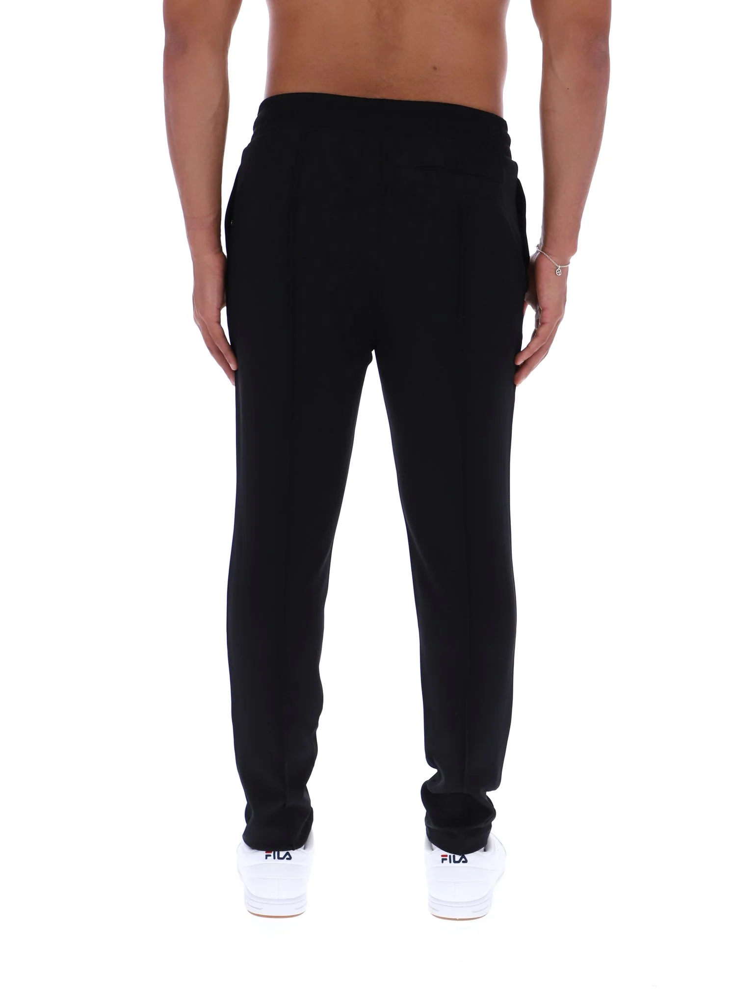Black Molveno Pin Tuck Slim Leg Pants - Image 4