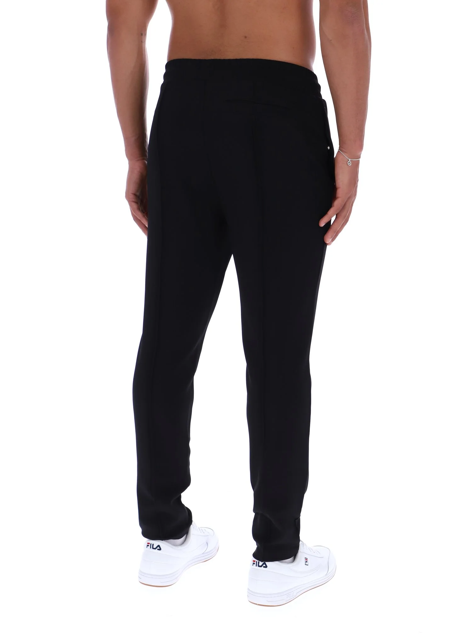 Black Molveno Pin Tuck Slim Leg Pants - Image 5